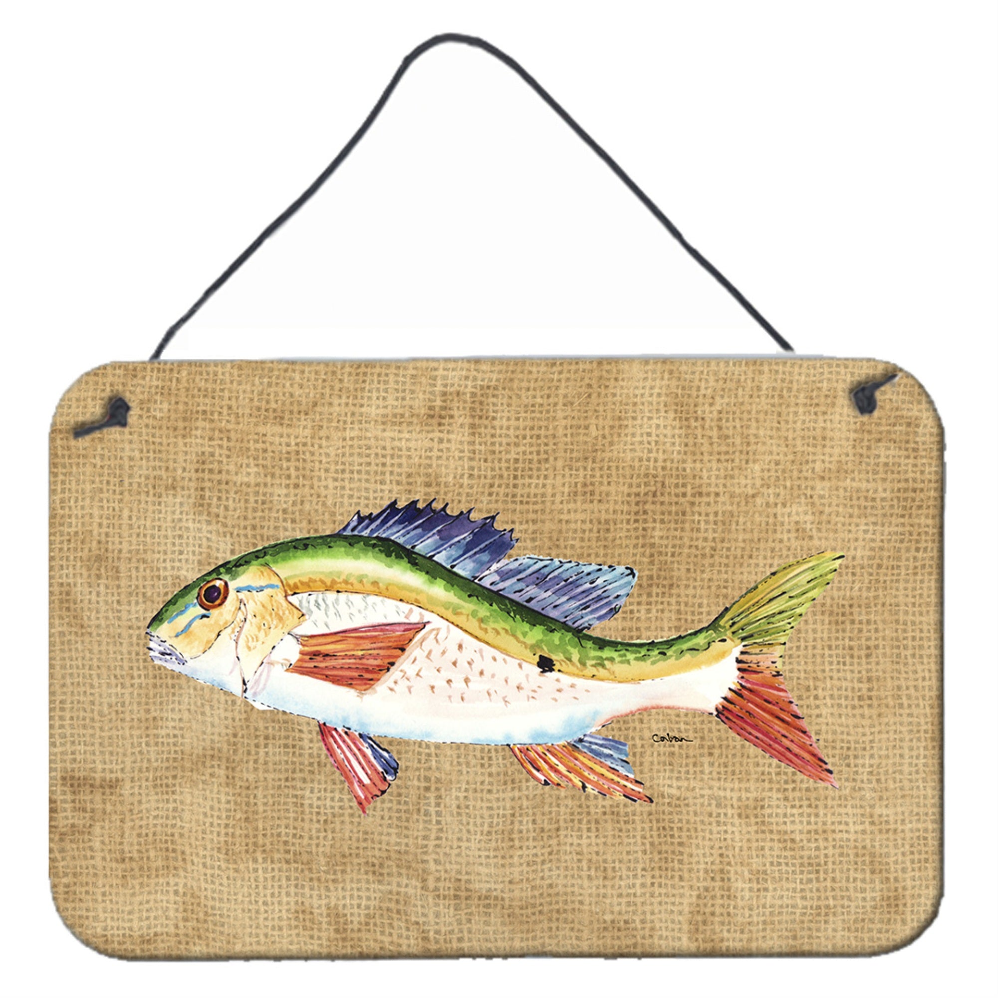 'Caroline'S Treasures Rainbow Trout Aluminum Metal Wall Or Door Hanging Prints, 8 X 12''''''