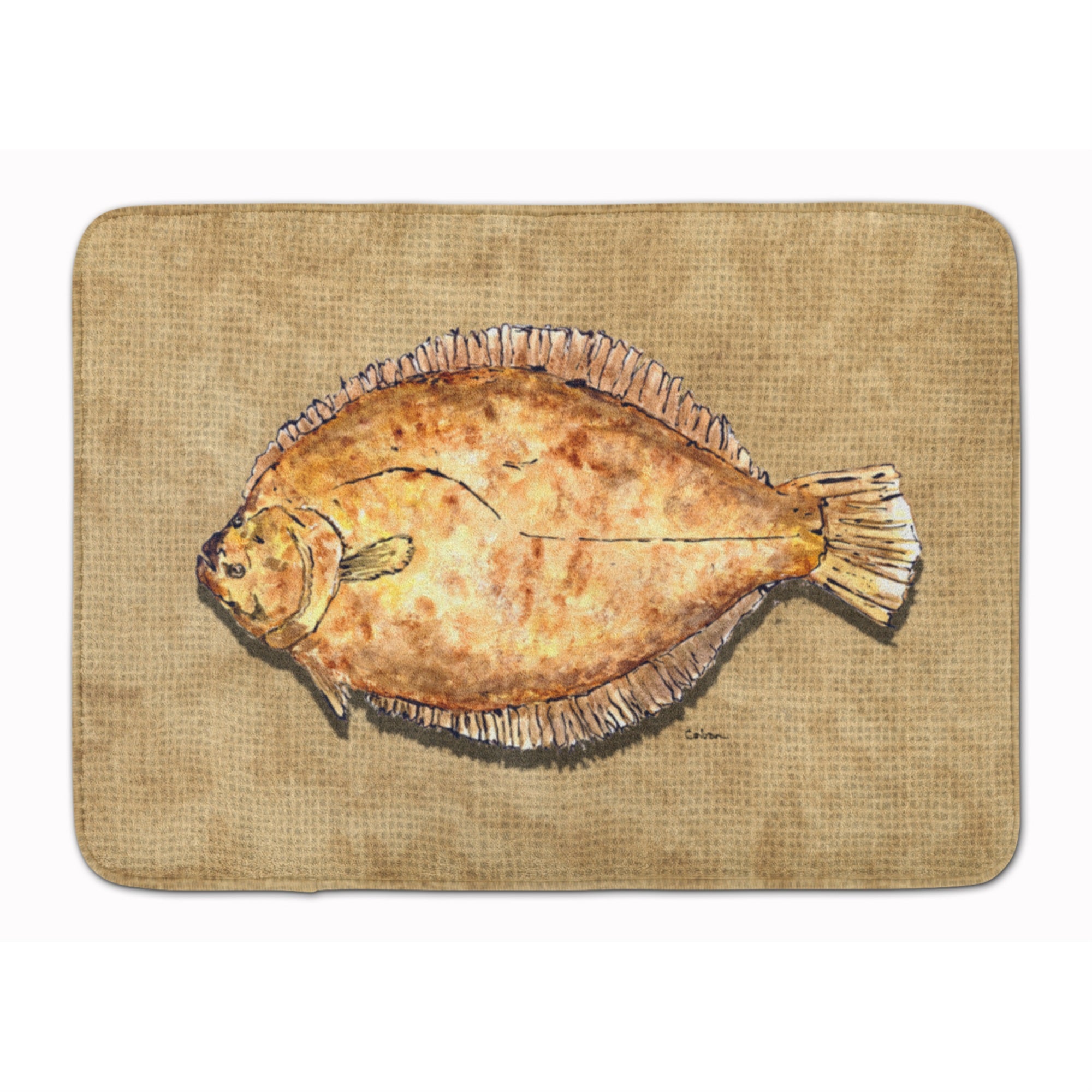 Carolines Treasures Flounder Floor Mat, 19 x 27, Multicolor