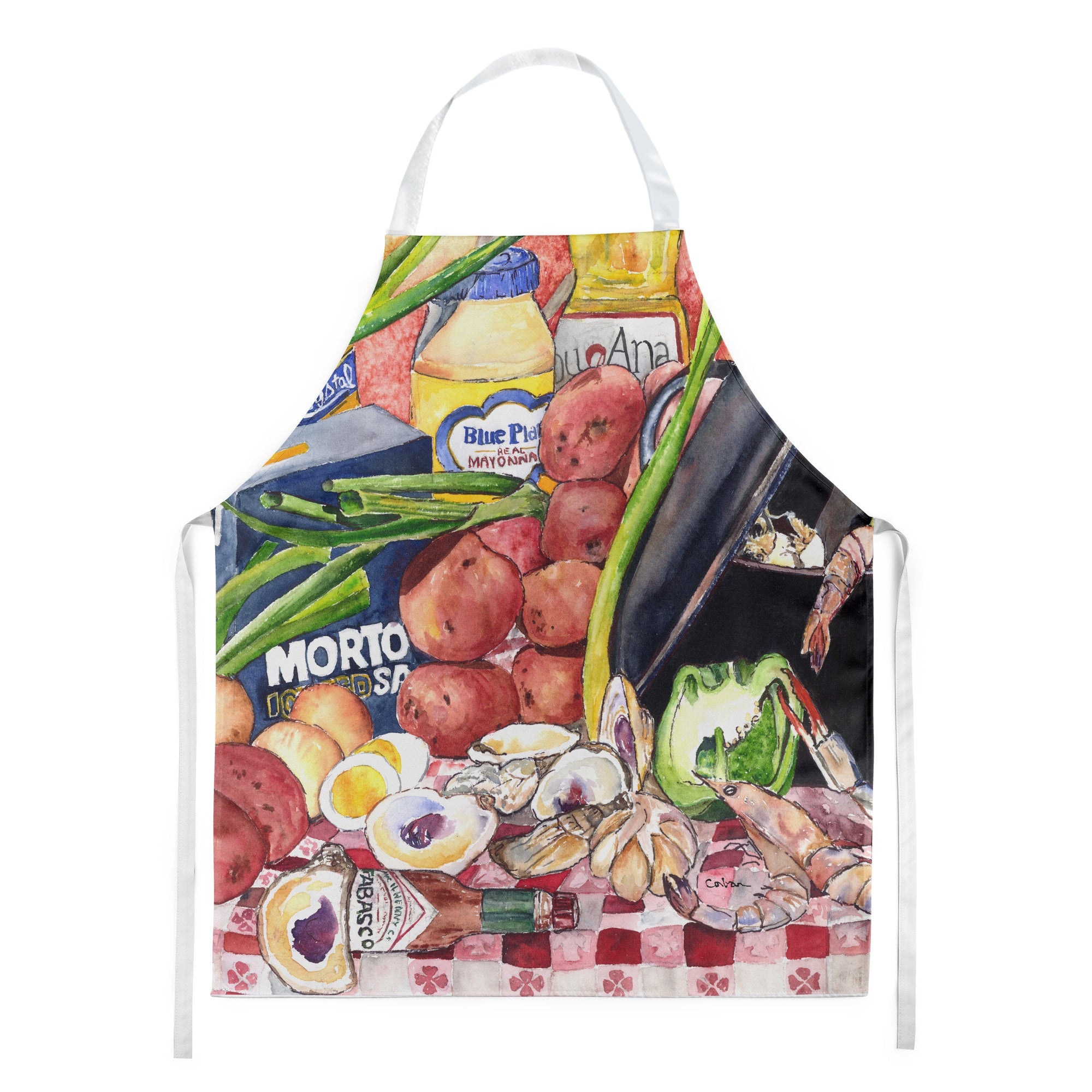 'Caroline'S Treasures 8825-1Apron Gumbo And Potato Salad Apron, Large, Multicolor''