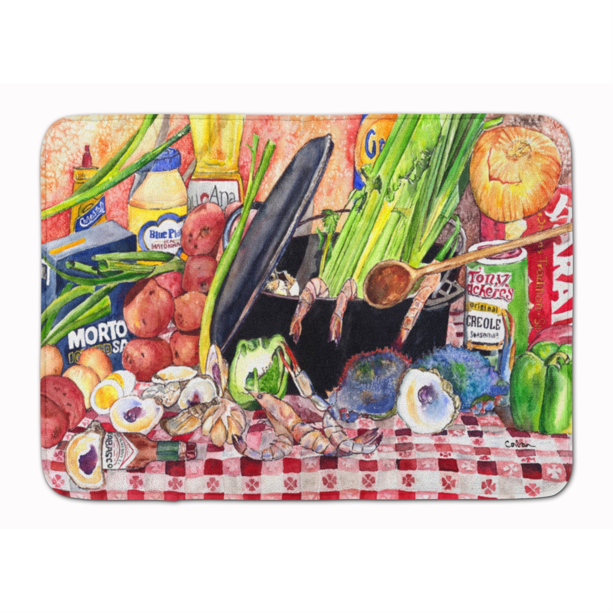 'Caroline'S Treasures Gumbo And Potato Salad Floor Mat, 19'''' X 27'''', Multicolor''