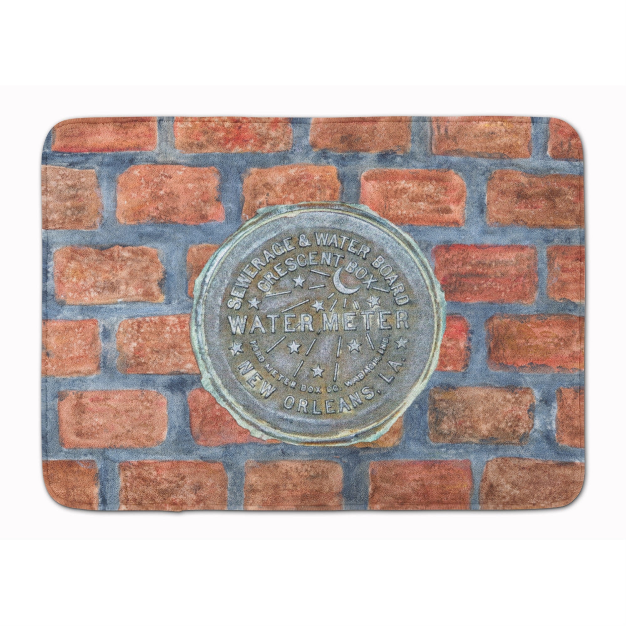 'Caroline'S Treasures New Orleans Watermeter On Bricks Floor Mat, 19'''' X 27'''', Multicolor''