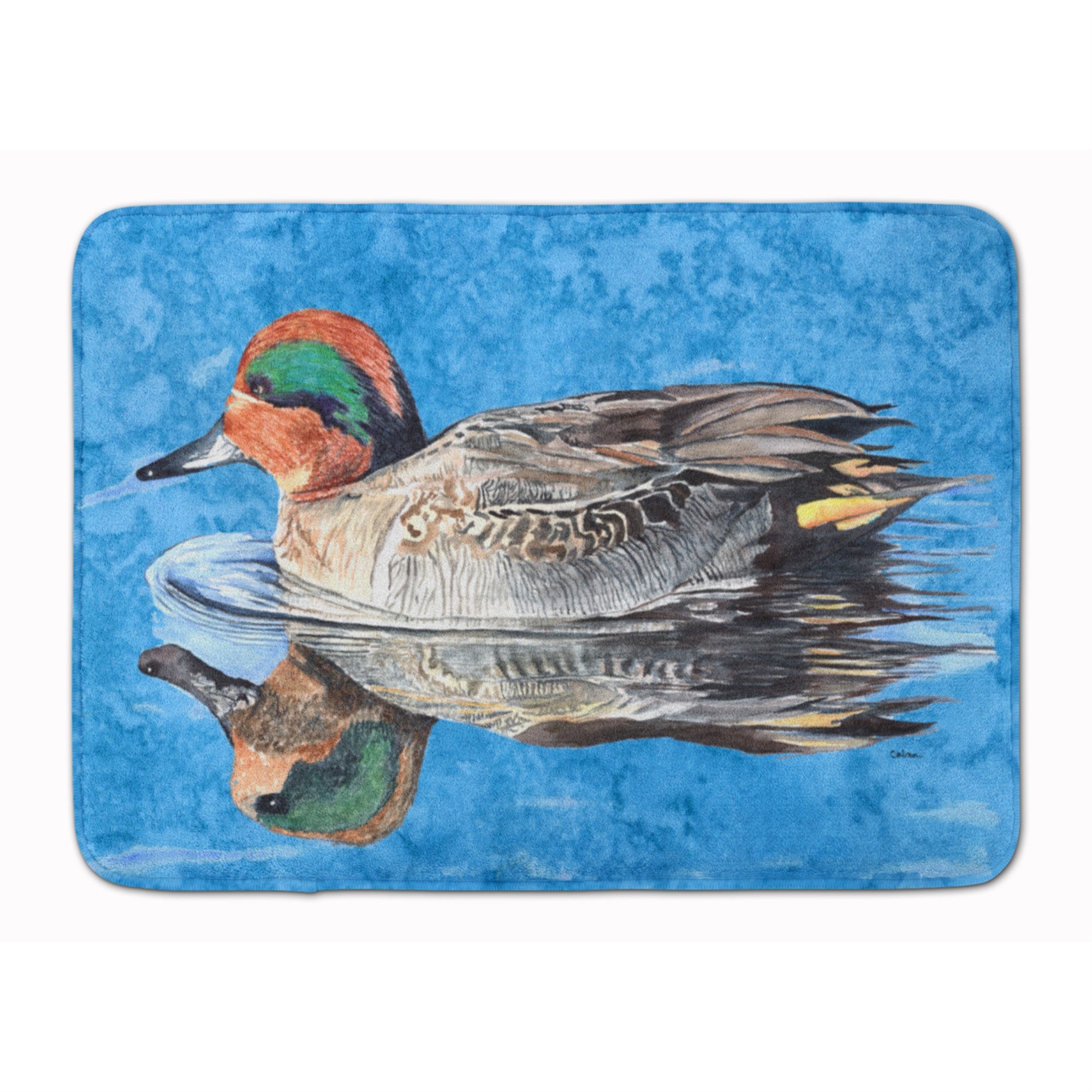 'Caroline'S Treasures Teal Duck Floor Mat, 19'''' X 27'''', Multicolor''