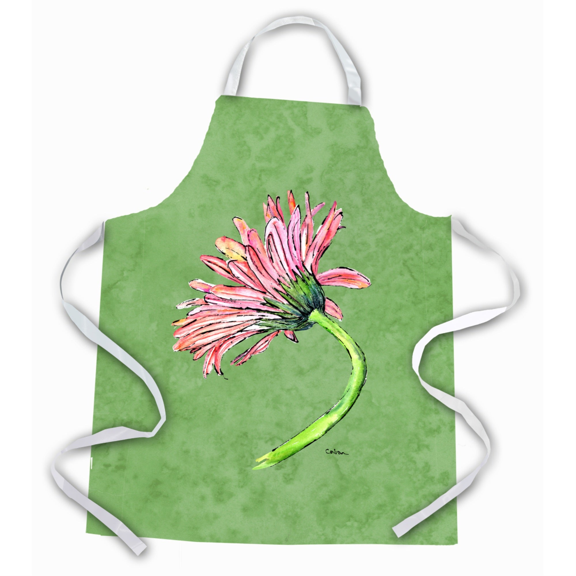 'Caroline'S Treasures 8853Apron Gerber Daisy Pink Apron, Large, Multicolor''