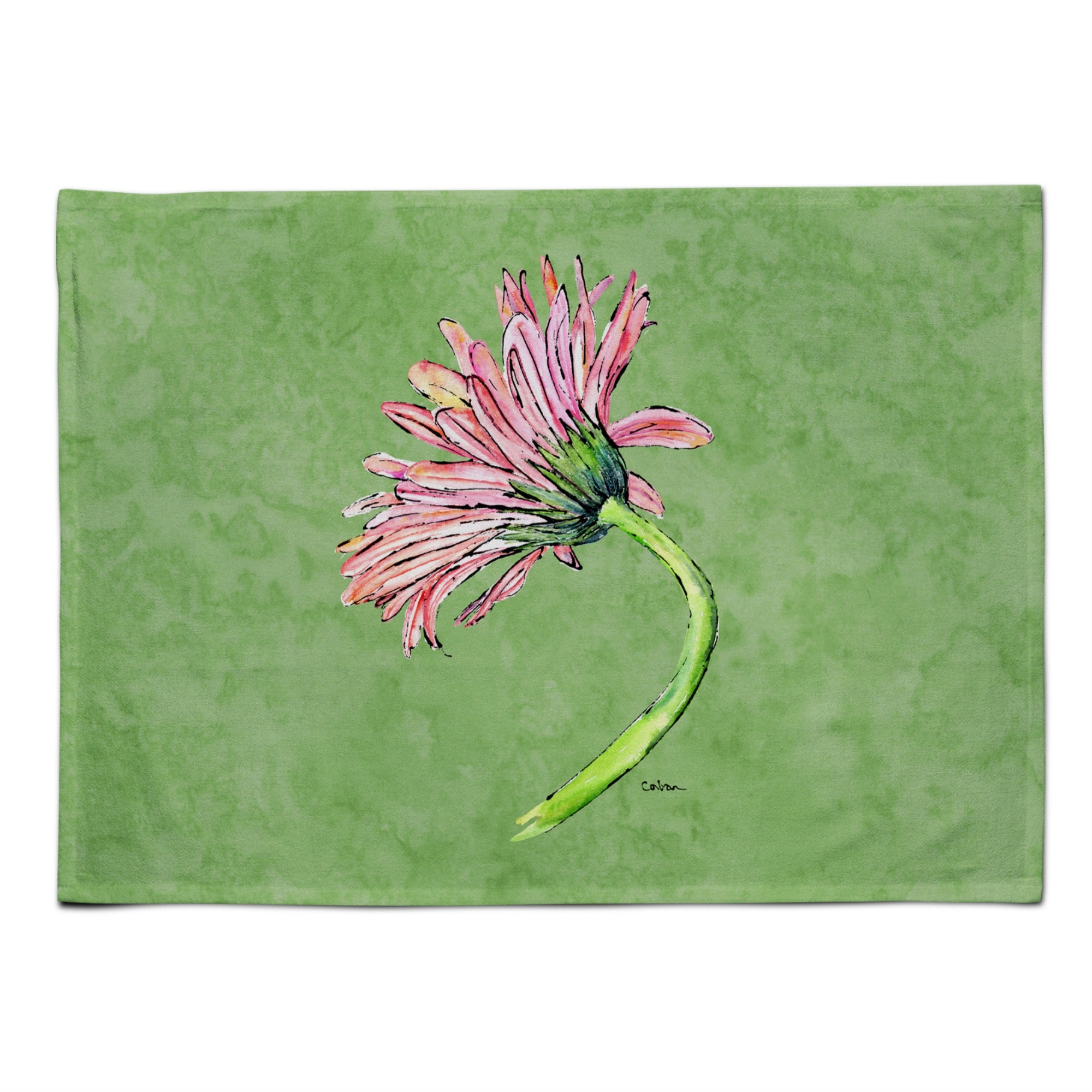 'Caroline'S Treasures 8853Plmt Gerber Daisy Pink Fabric Placemat, Multicolor''