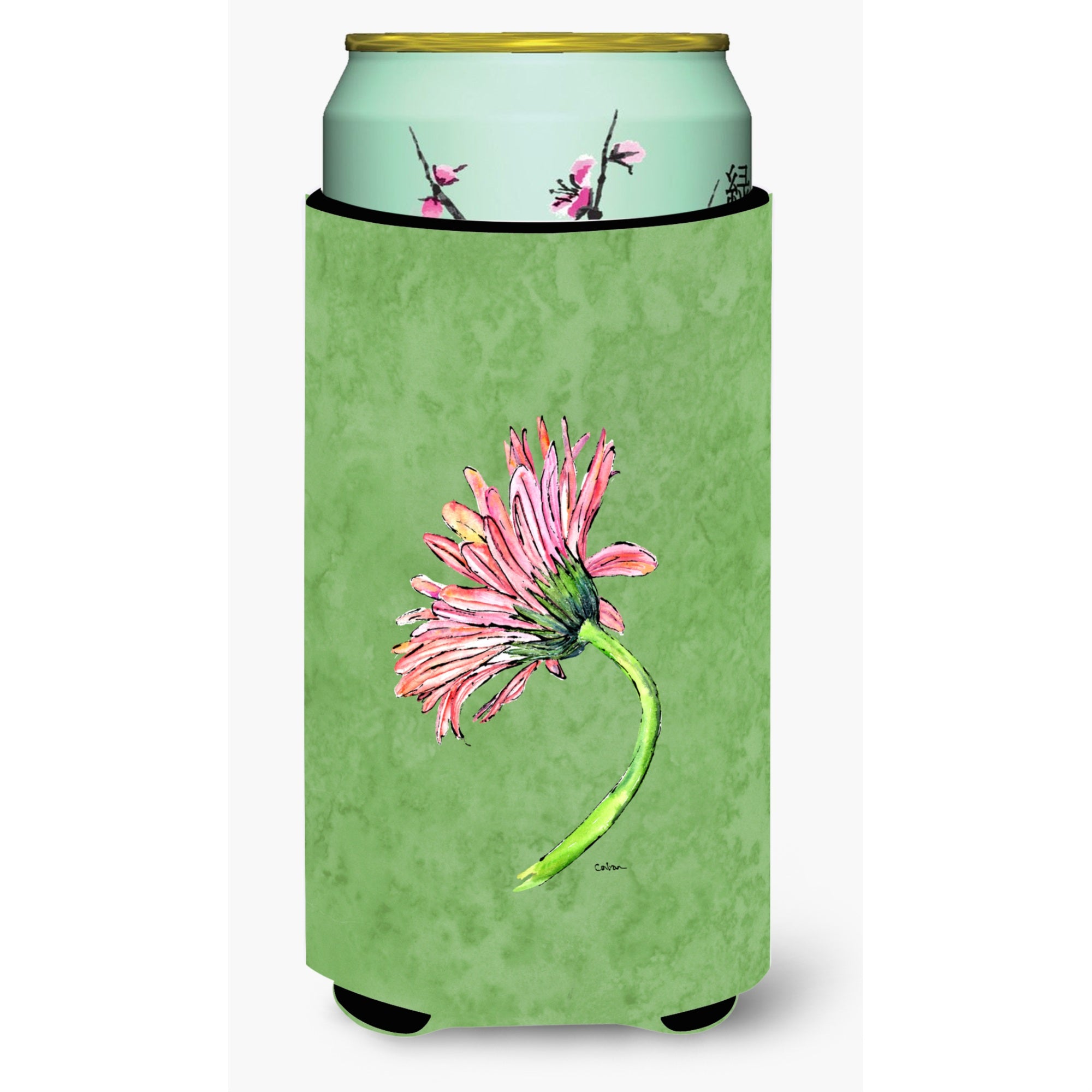 Gerber Daisy Pink  Tall Boy Beverage Insulator Beverage Insulator Hugger
