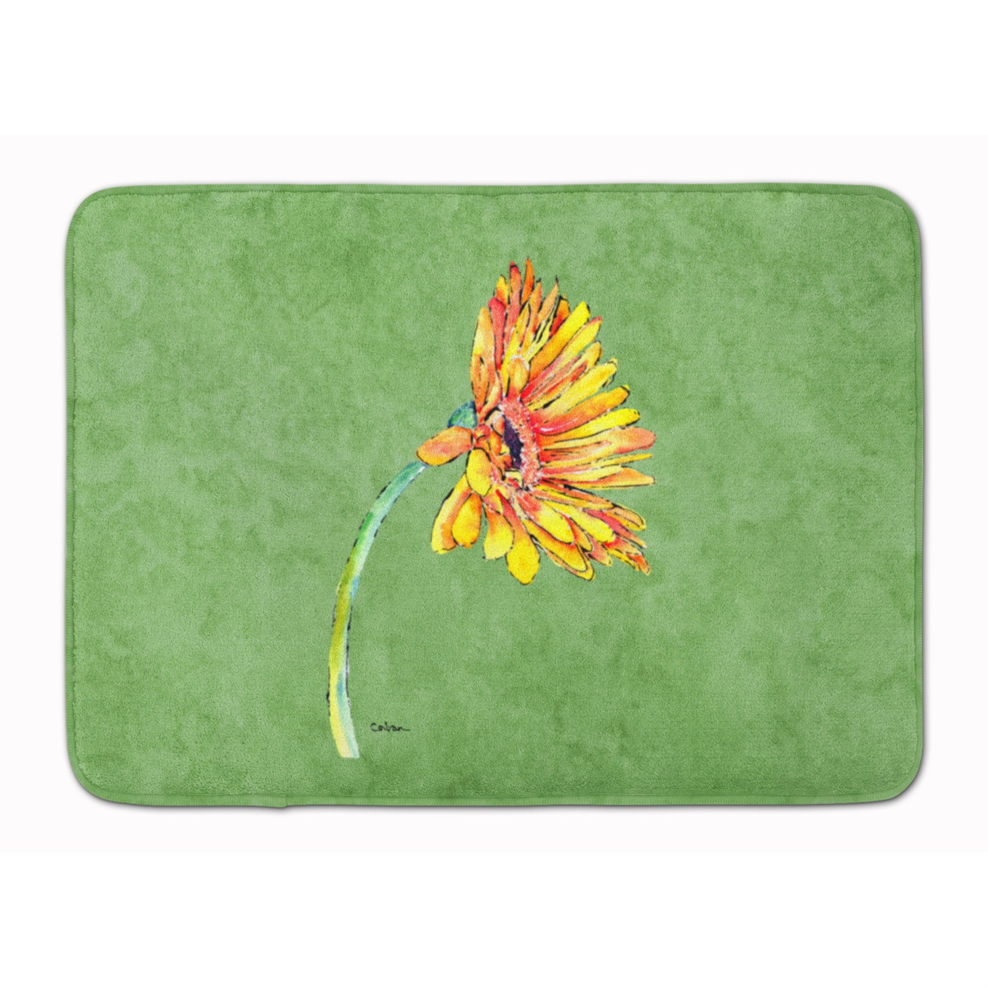 'Caroline'S Treasures Gerber Daisy Orange Floor Mat, 19'''' X 27'''', Multicolor''