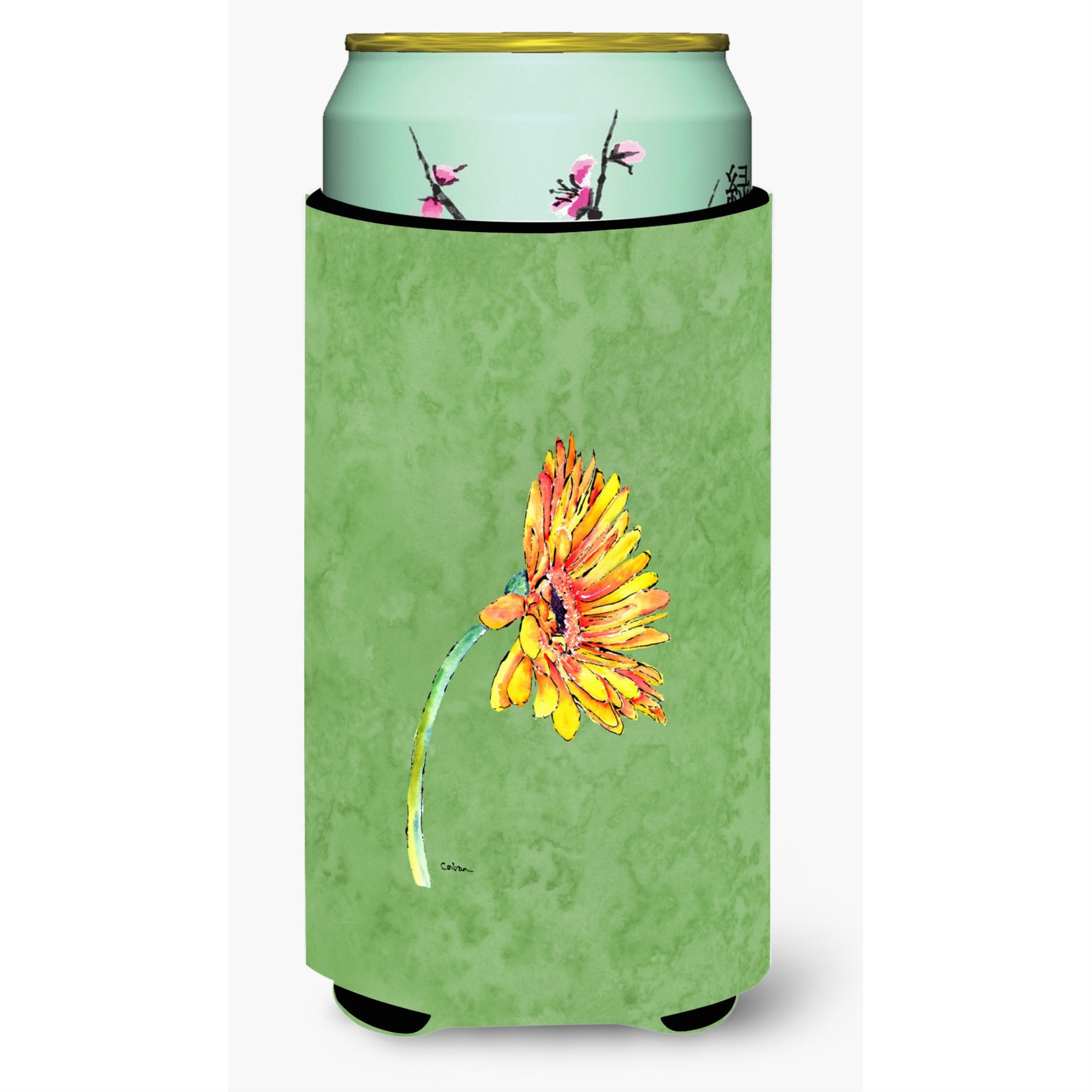 Gerber Daisy Orange  Tall Boy Beverage Insulator Beverage Insulator Hugger