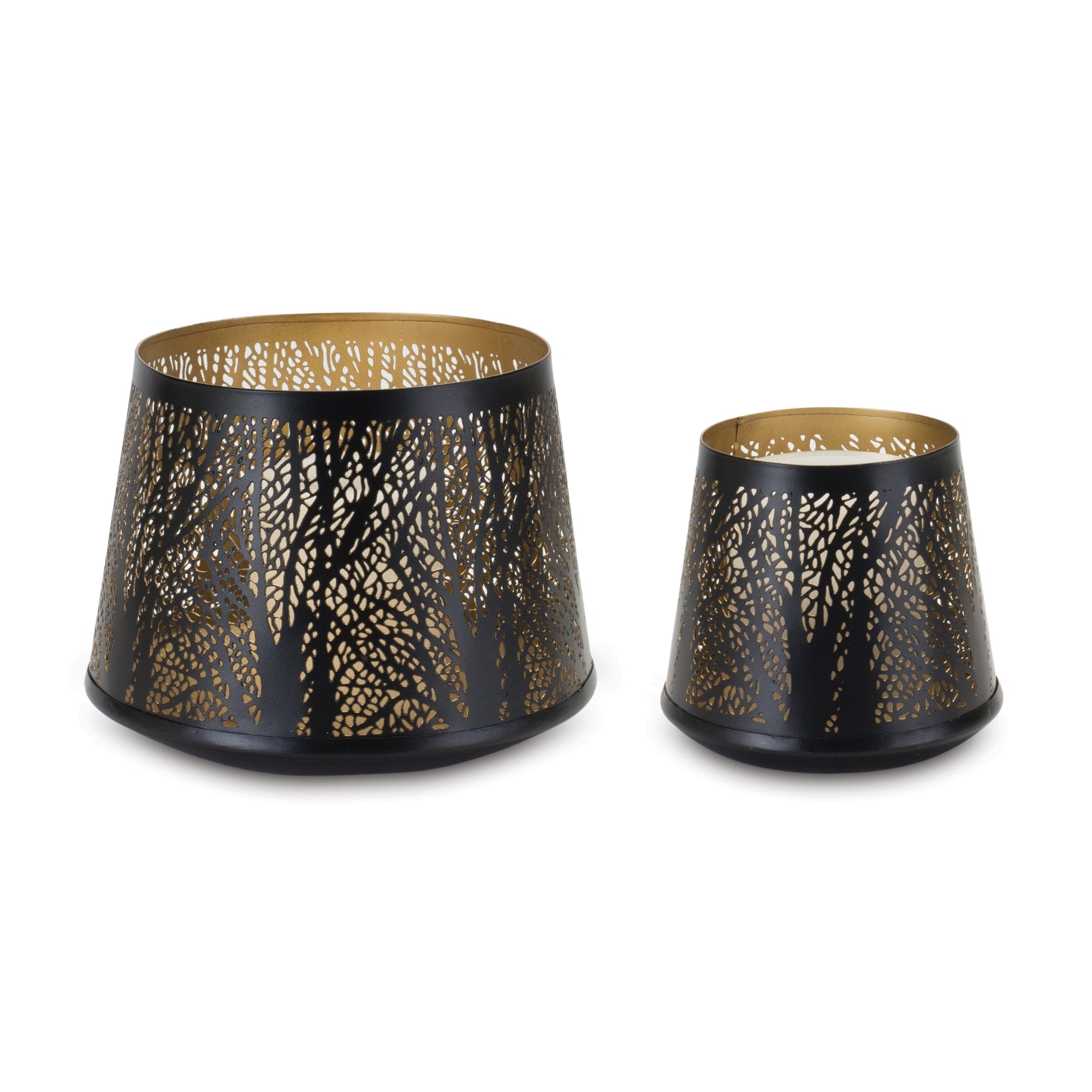 Candle Holder (Set of 4) 5D x 4.75H, 7.5D x 6.25H Metal