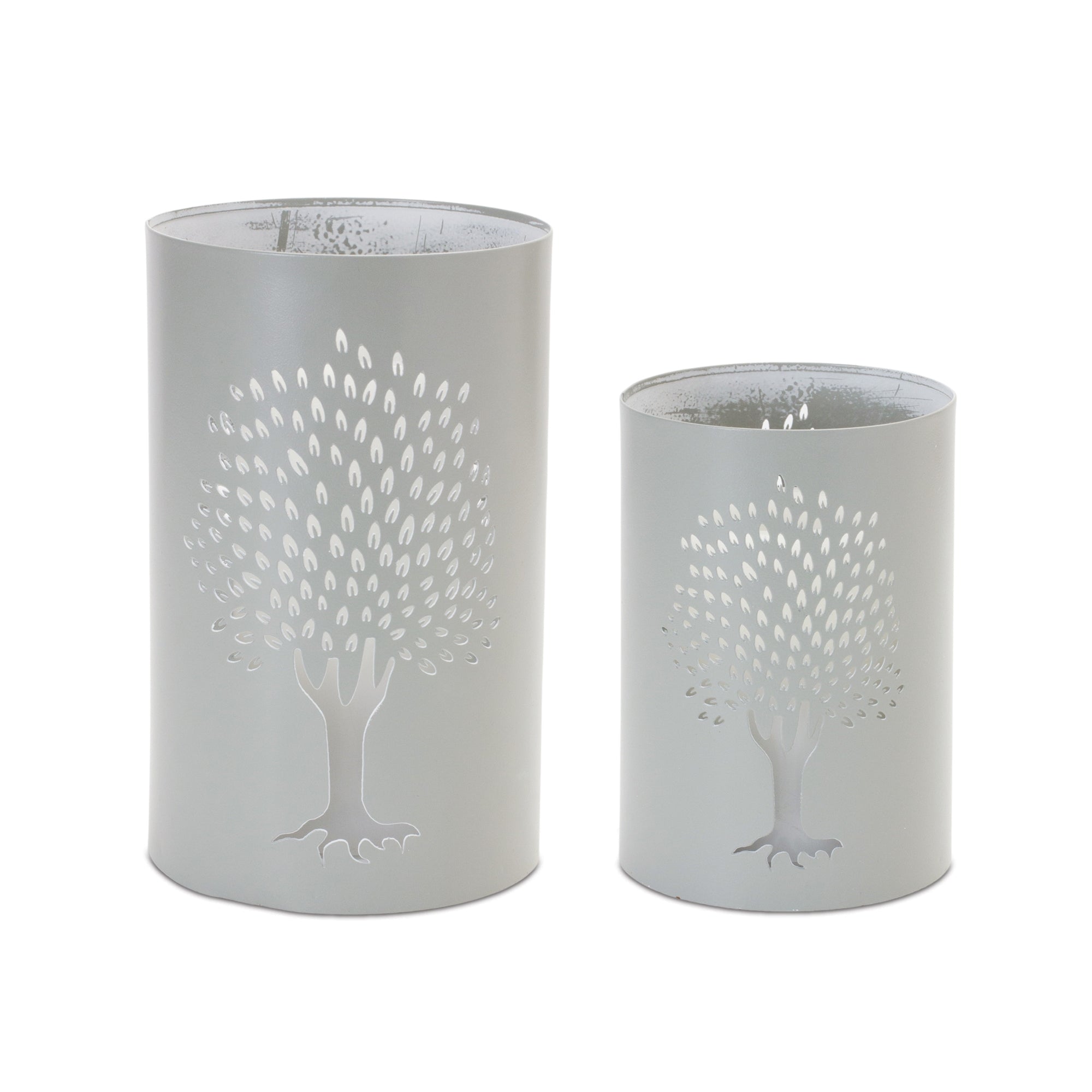 Candle Holder (Set of 2) 6H, 8H Metal