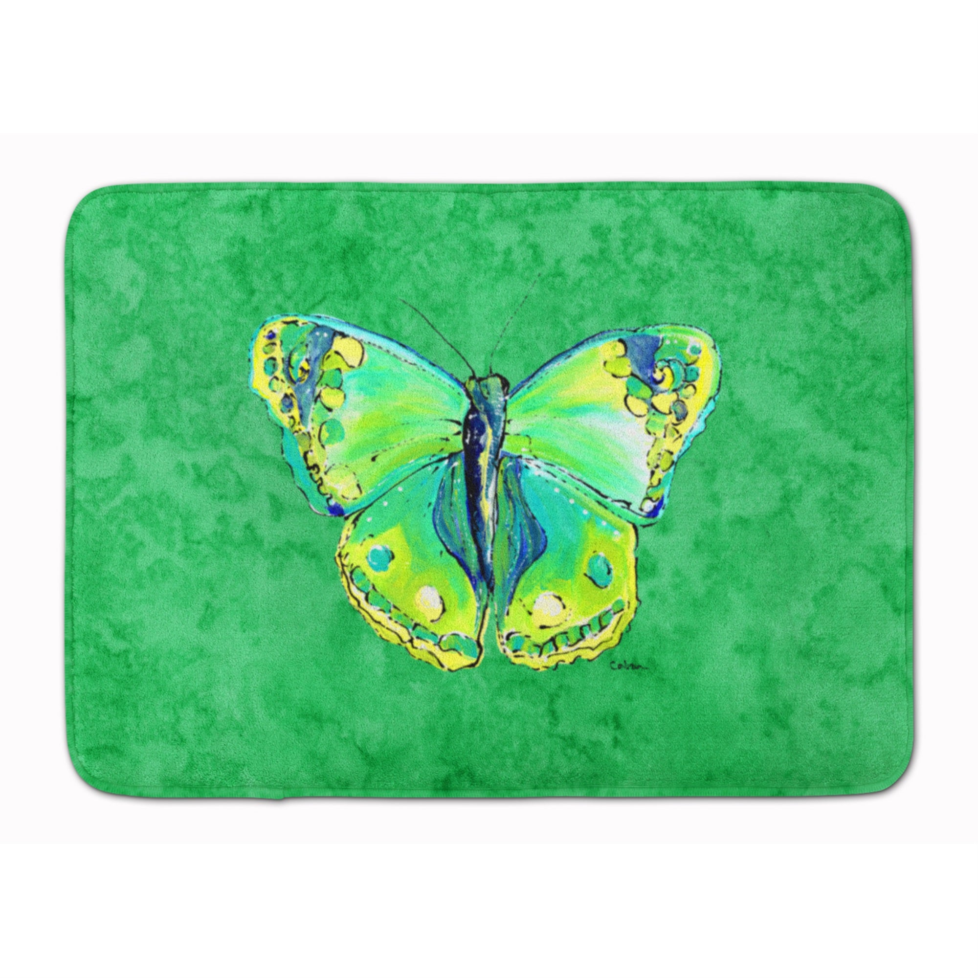 'Caroline'S Treasures Butterfly Green Floor Mat, 19'''' X 27'''', Multicolor''