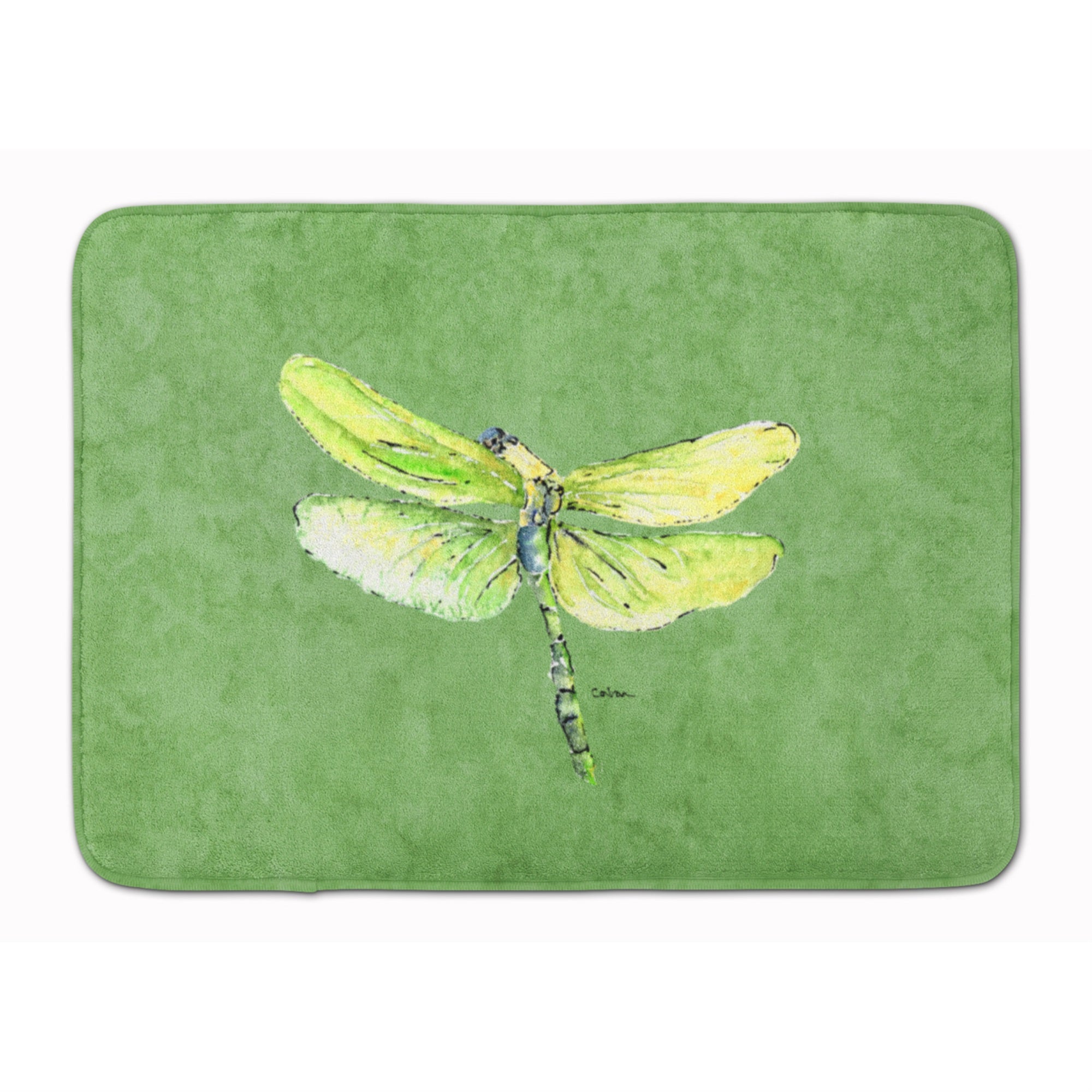 'Caroline'S Treasures Dragonfly On Avacado Floor Mat, 19'''' X 27'''', Multicolor''