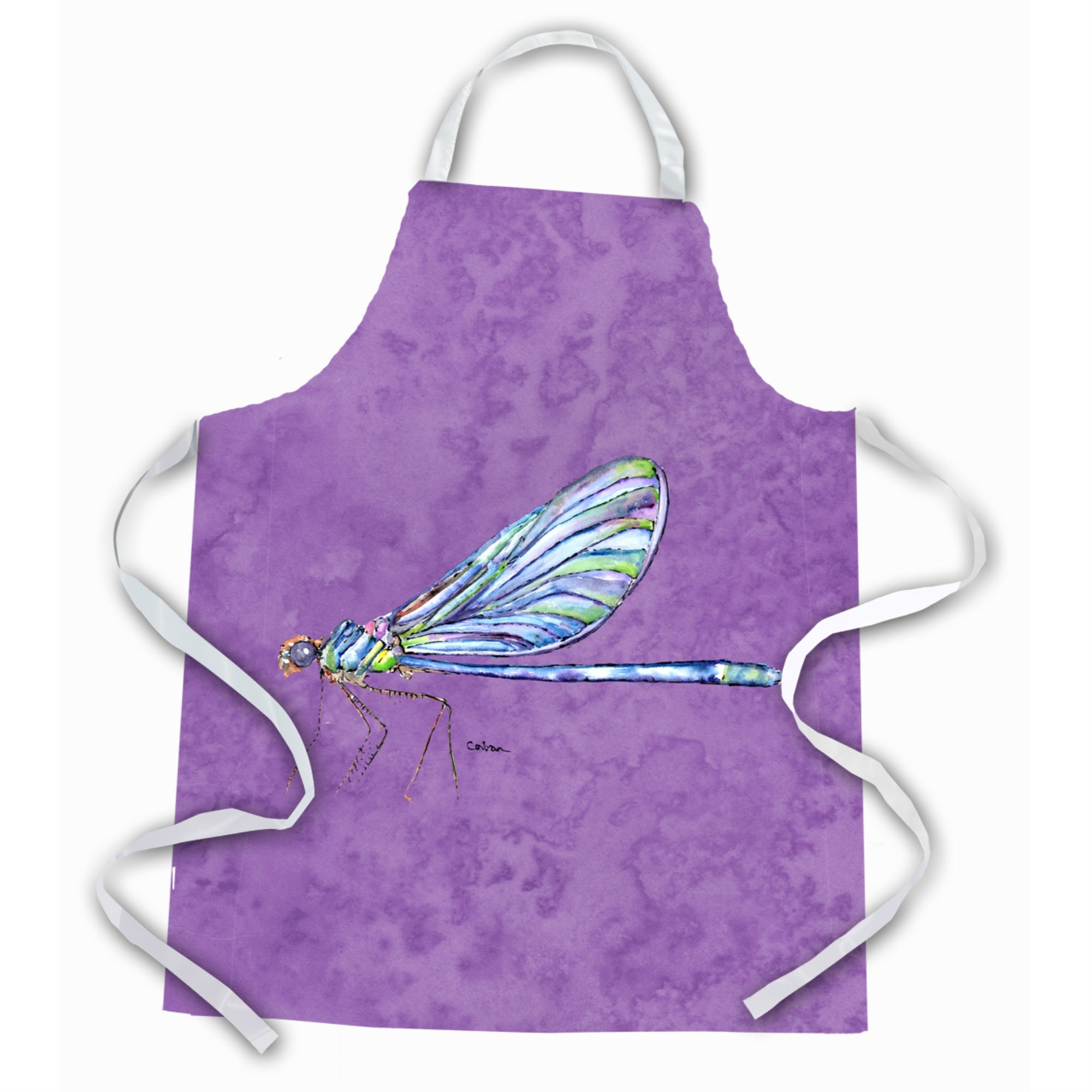 'Caroline'S Treasures 8865Apron Dragonfly On Purple Apron, Large, Multicolor''