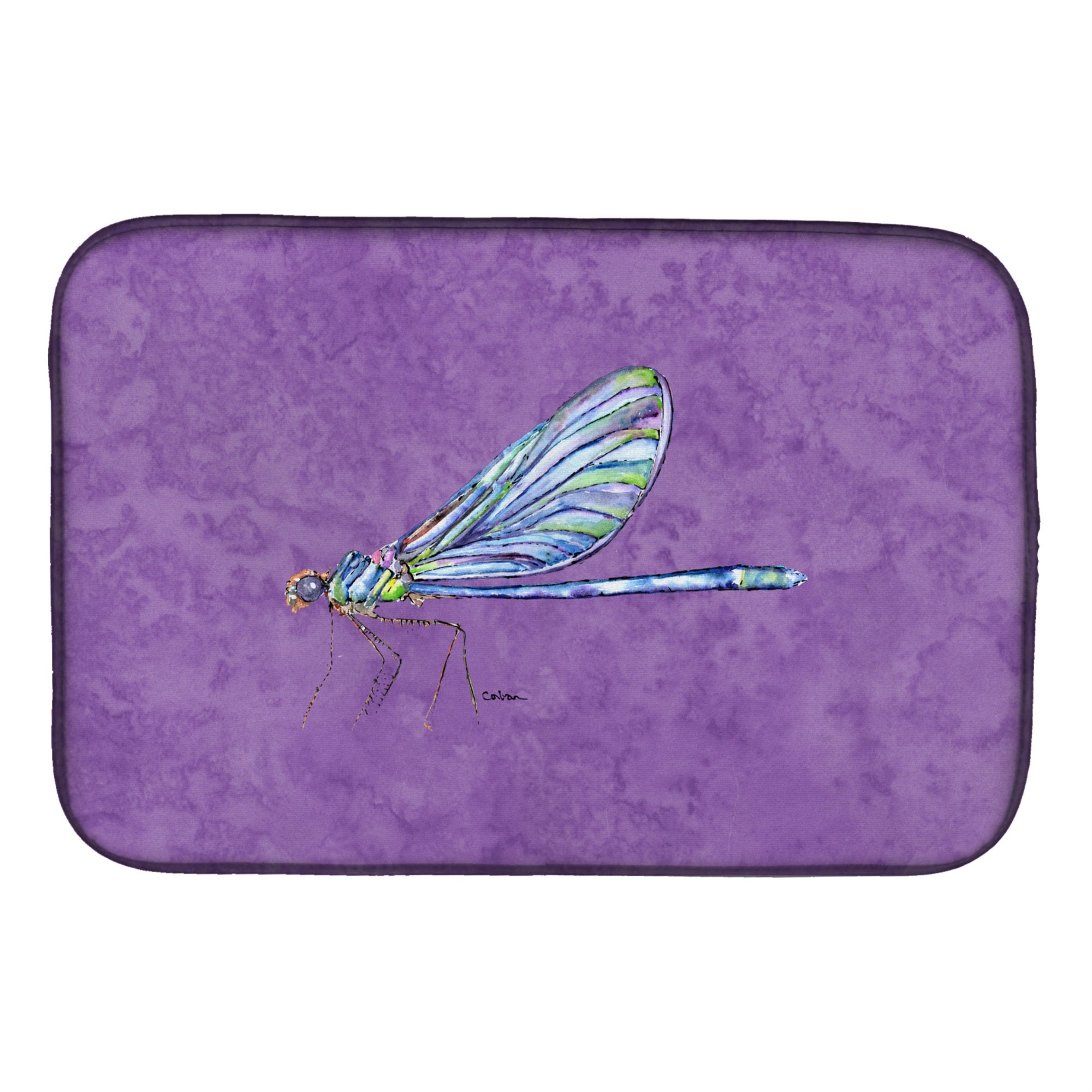 'Caroline'S Treasures Dragonfly Dish Drying Mat, 14'''' X 21'''', Multicolor''