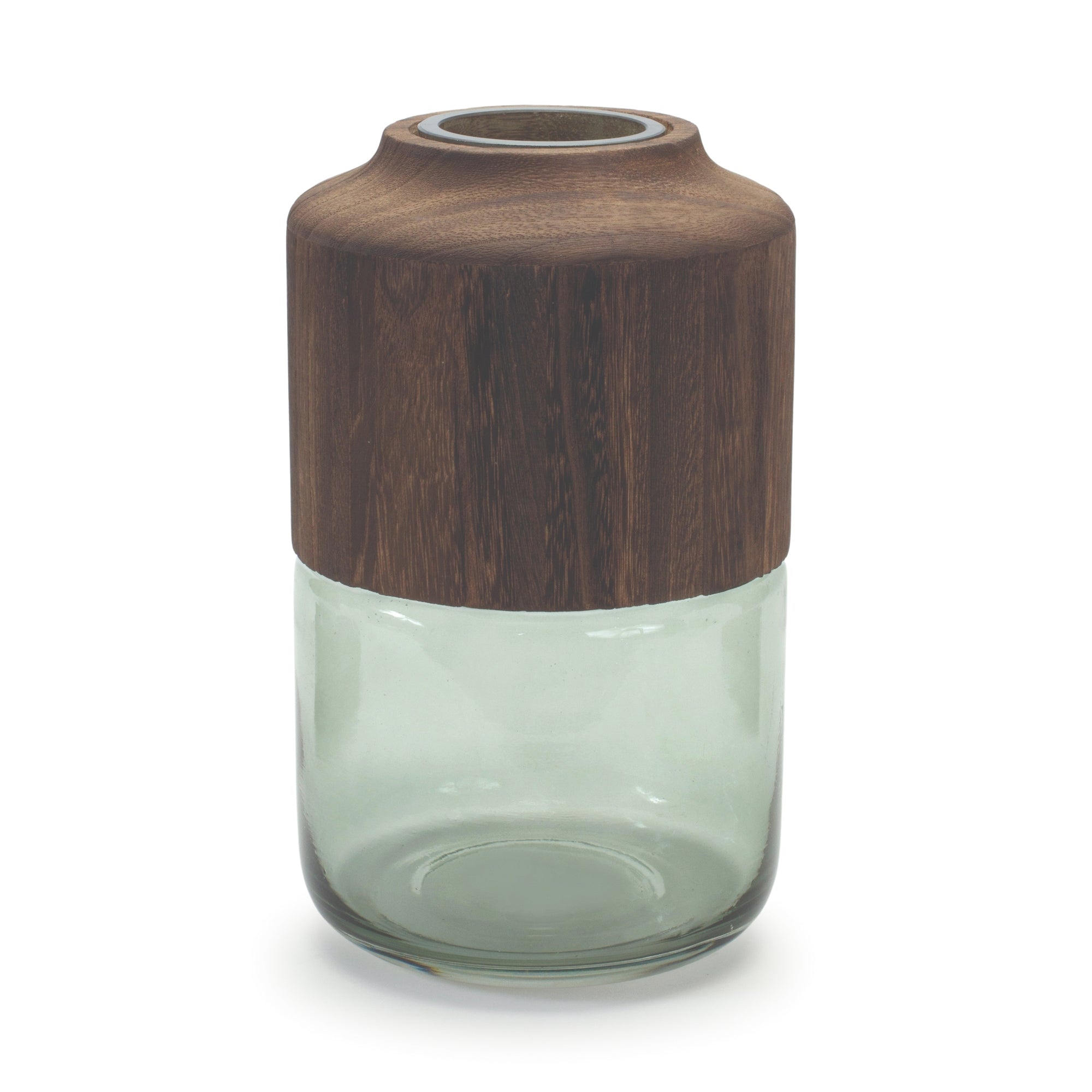 Container 11H Glass/Wood