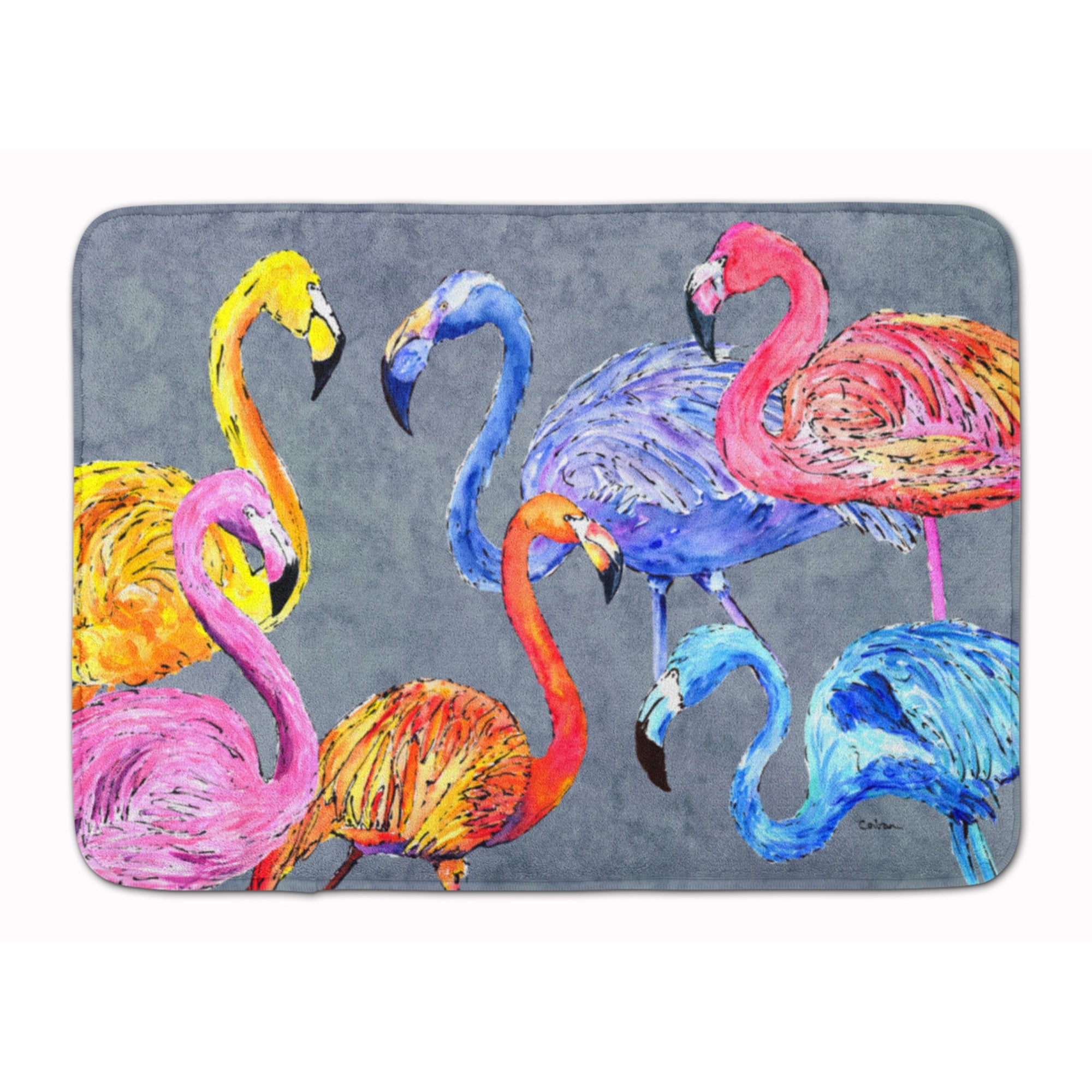 'Caroline'S Treasures Flamingo Six Senses Floor Mat, 19'''' X 27'''', Multicolor''
