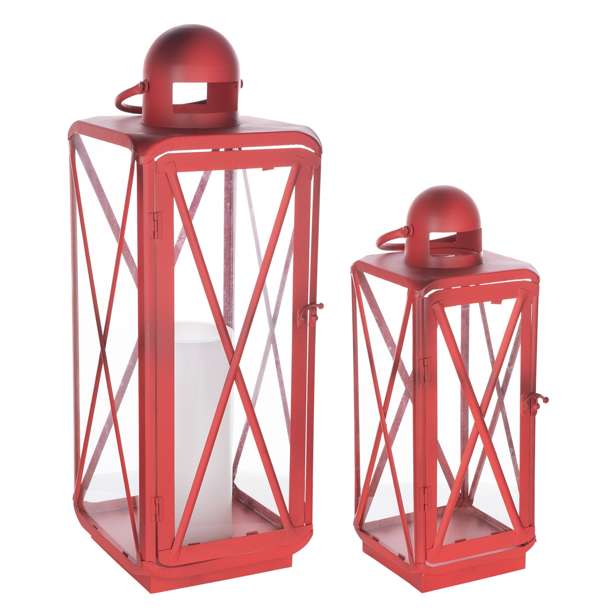 Lantern (Set of 2) 16.75H, 23H Metal