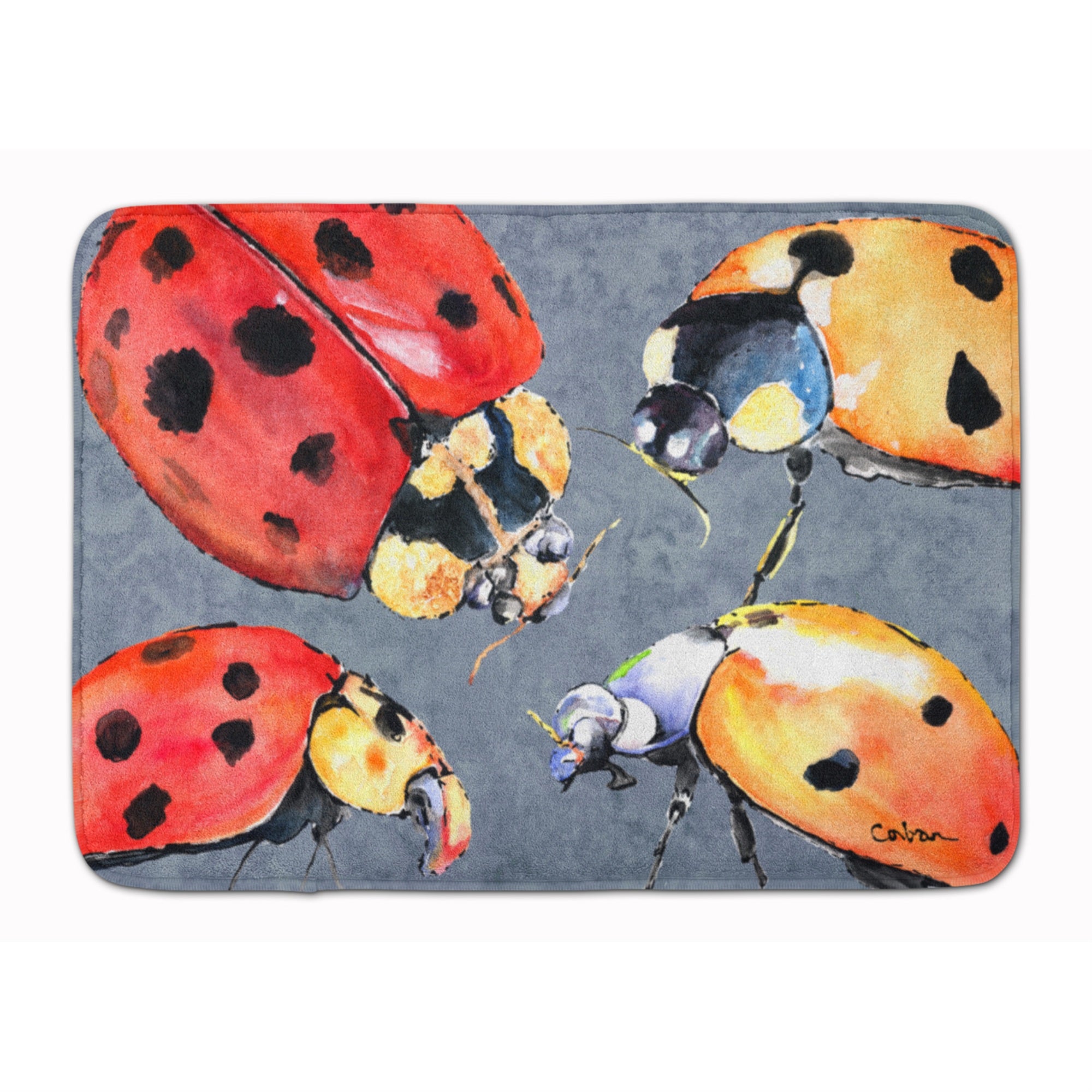 'Caroline'S Treasures Lady Bug Multiple Floor Mat, 19'''' X 27'''', Multicolor''
