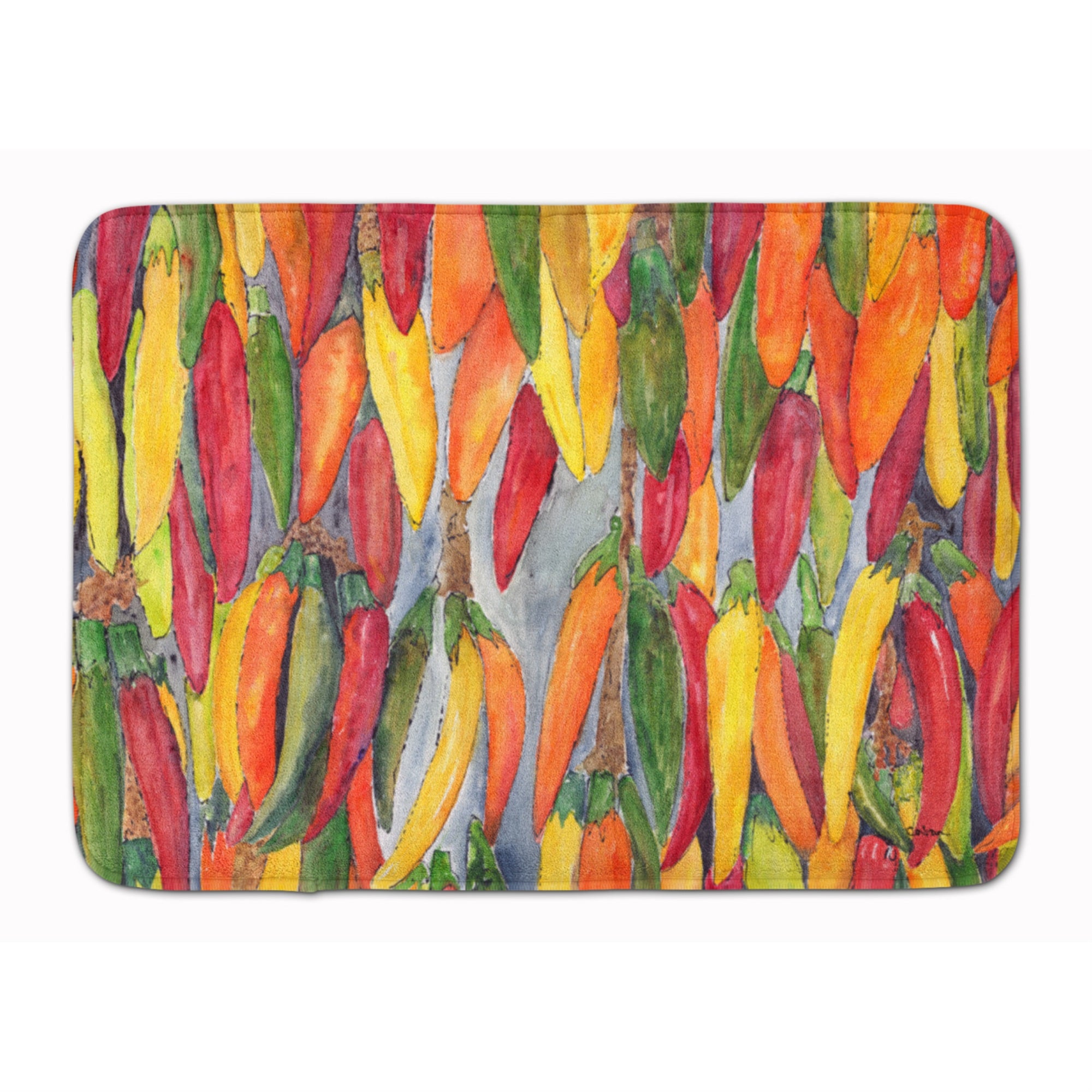 'Caroline'S Treasures Hot Peppers Floor Mat, 19'''' X 27'''', Multicolor''