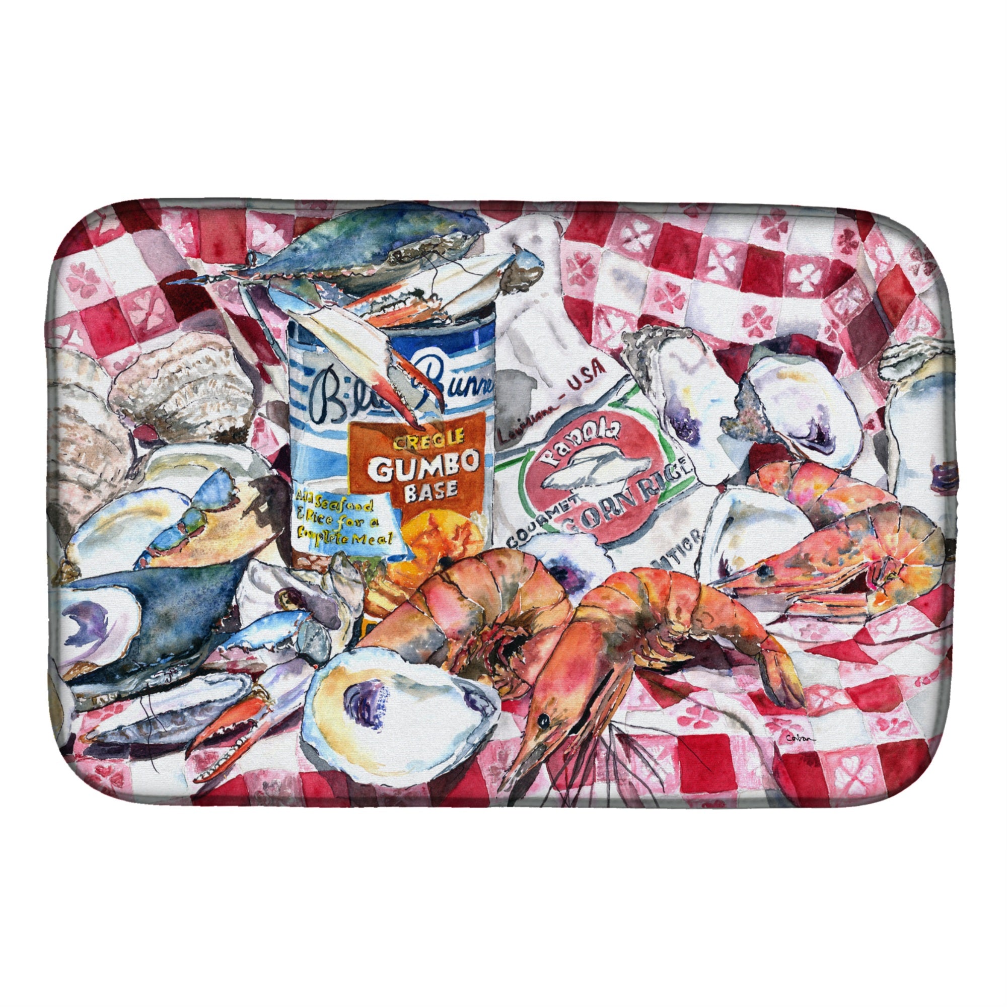 'Caroline'S Treasures 8894Ddm Dish Drying Mat, 14'''' X 21'''', Multicolor''