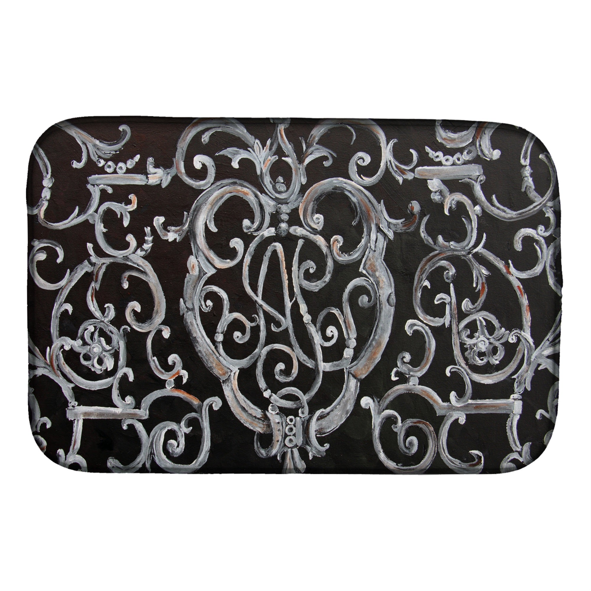 'Caroline'S Treasures Ironwork Fence Dish Drying Mat, 14'''' X 21'''', Multicolor''