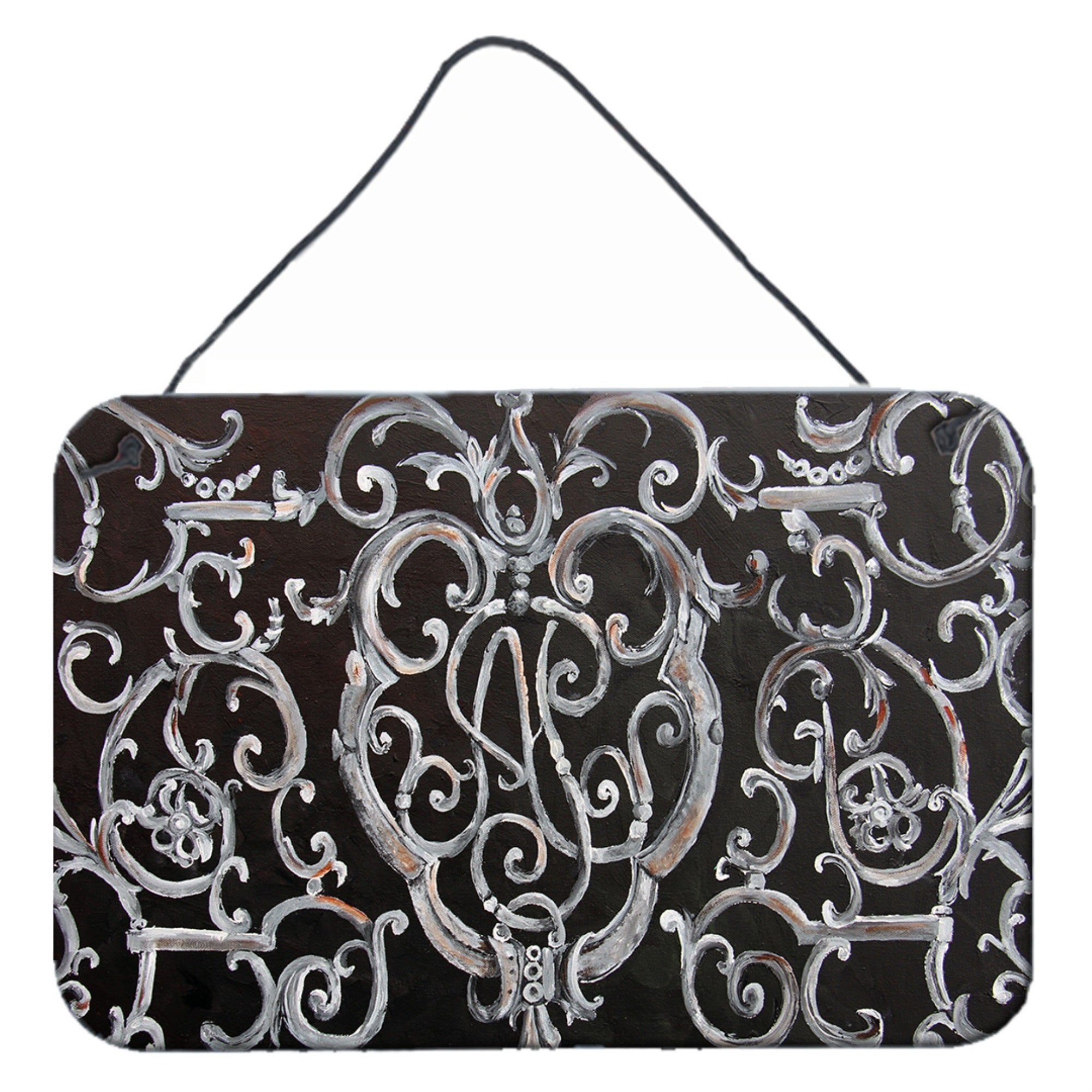 'Caroline'S Treasures 8927Ds812 Ironwork Fence Wall Or Door Hanging Prints, 8 X 12'''', Multicolor''