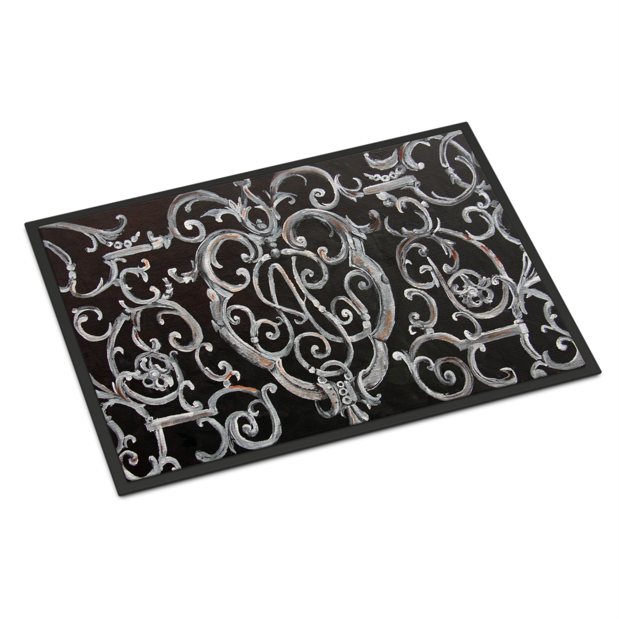 'Caroline'S Treasures 8927Mat Ironwork Fence Indoor Or Outdoor Mat, 18 X 27'''', Multicolor''