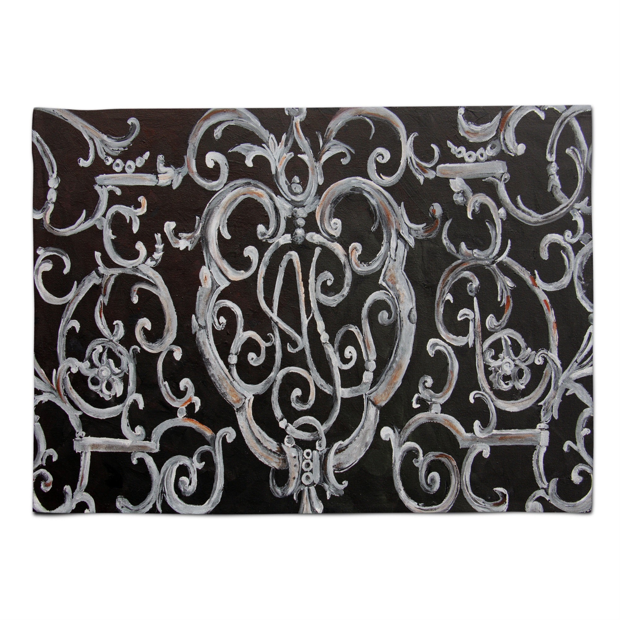 'Caroline'S Treasures 8927Plmt Ironwork Fence Fabric Placemat, Multicolor''