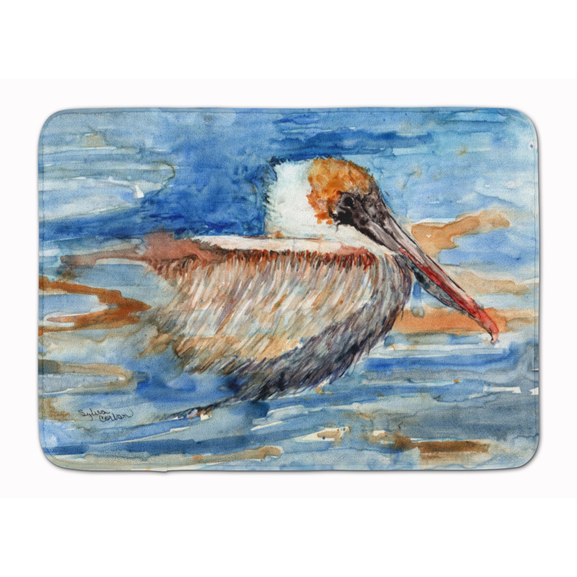 'Caroline'S Treasures Pelican In The Water Floor Mat, 19'''' X 27'''', Multicolor''