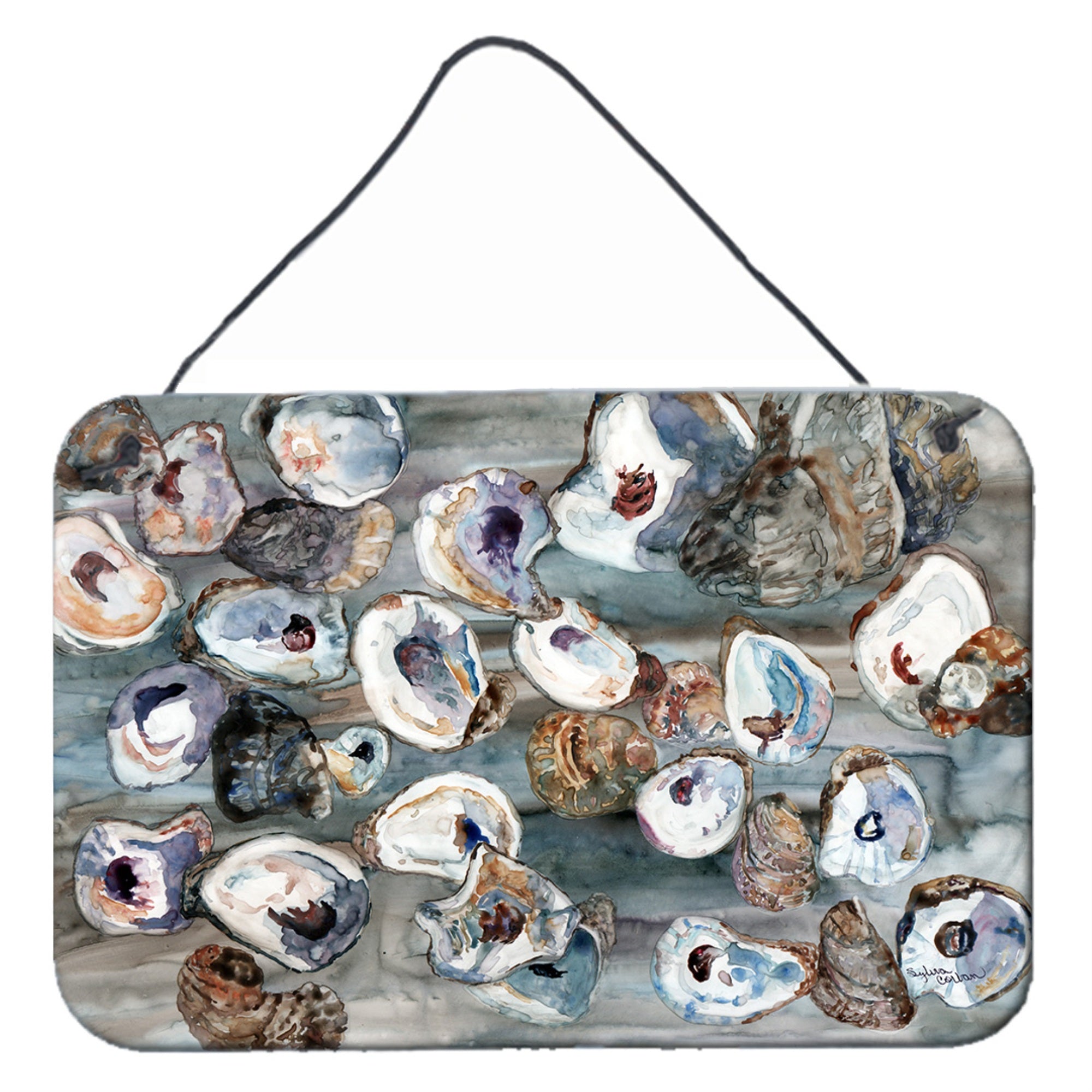 'Caroline'S Treasures 8957Ds812 Bunch Of Oysters Wall Or Door Hanging Prints, 8 X 12'''', Multicolor''