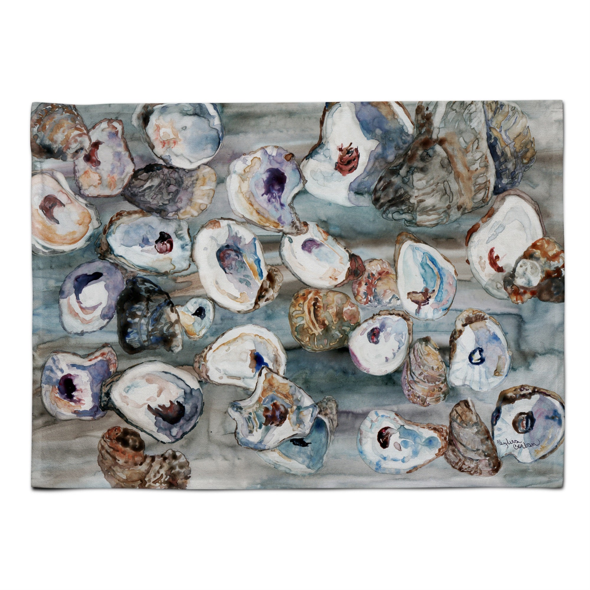 'Caroline'S Treasures 8957Plmt Bunch Of Oysters Fabric Placemat, Multicolor''