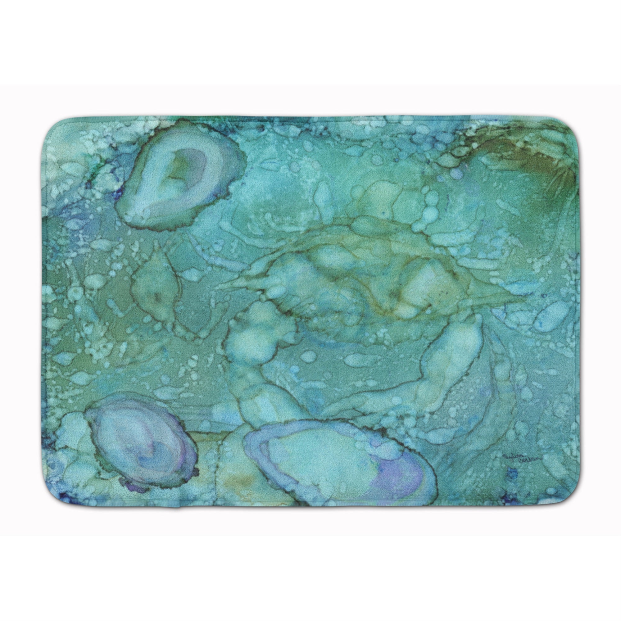 'Caroline'S Treasures Abstract Crabs And Oysters Floor Mat, 19'''' X 27'''', Multicolor''
