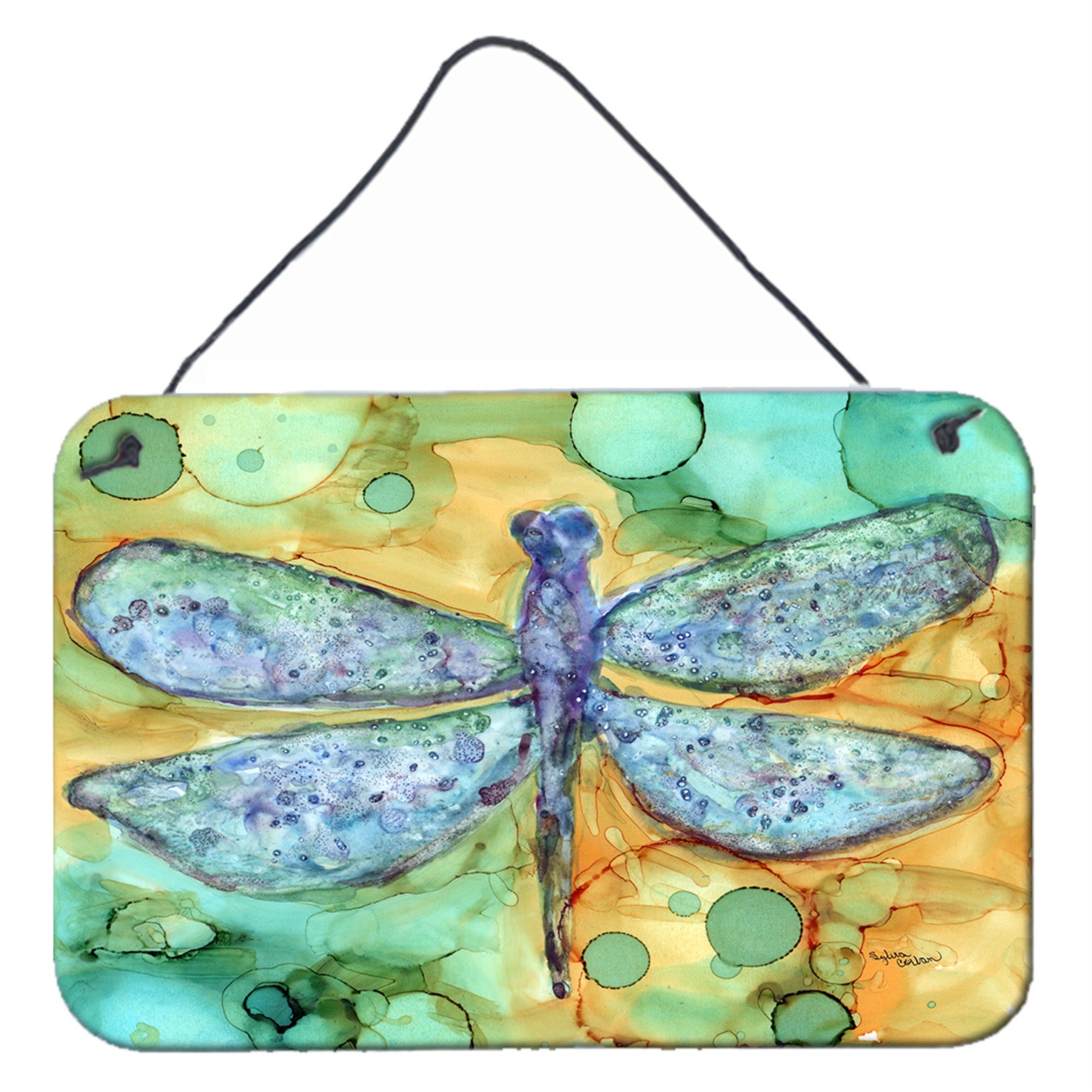 'Caroline'S Treasures Abstract Dragonfly Wall Or Door Hanging Prints 8967Ds812, 8''''H X 12''''W, Multicolor''