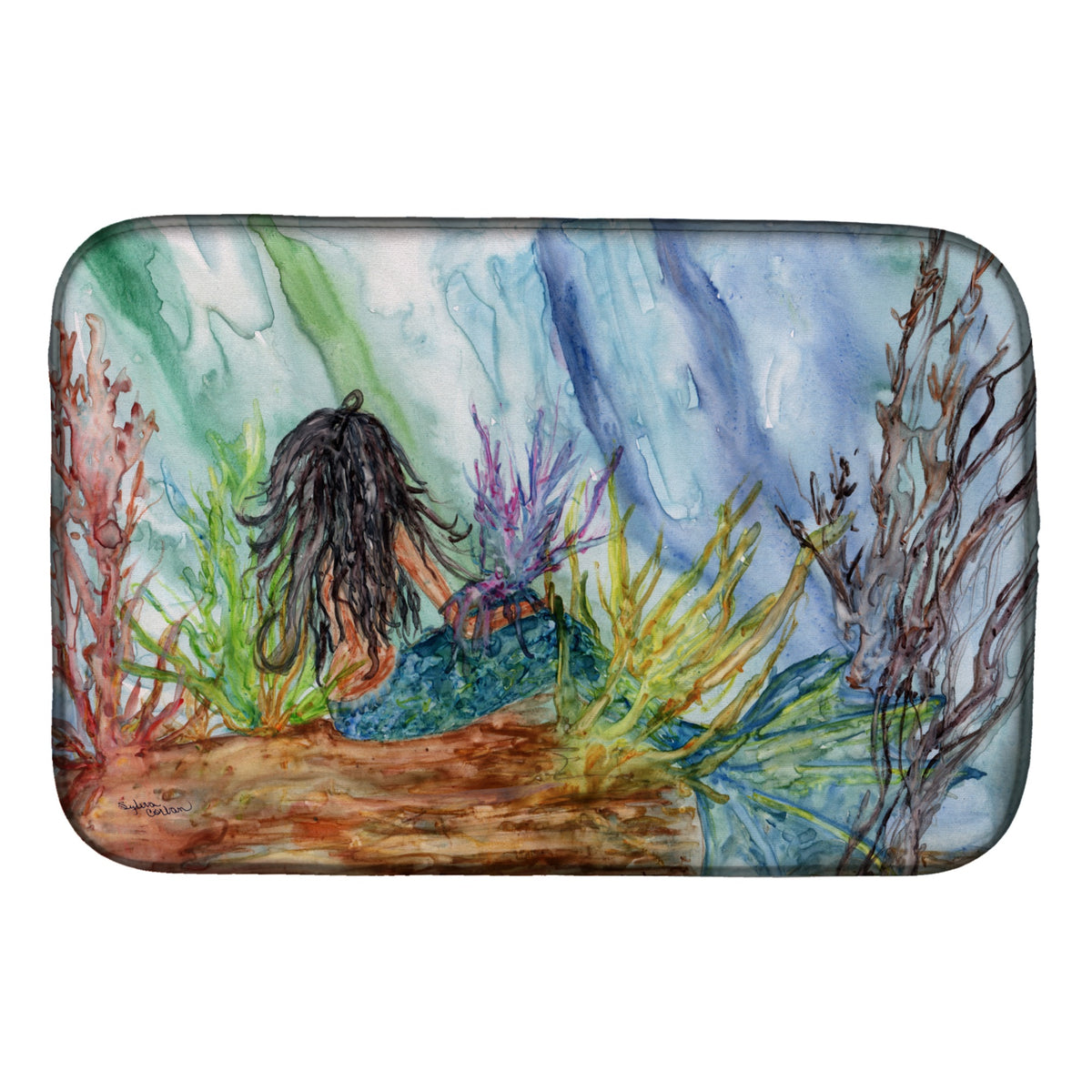 'Caroline'S Treasures 8974Ddm Dish Drying Mat, 14'''' X 21'''', Multicolor''