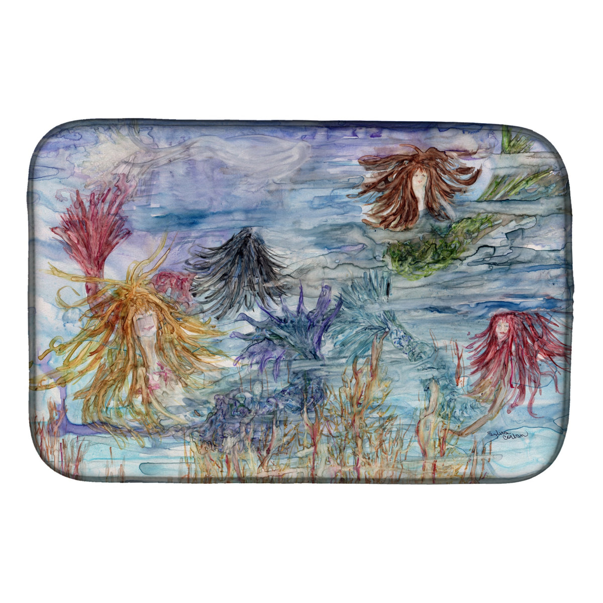 'Caroline'S Treasures 8975Ddm Dish Drying Mat, 14'''' X 21'''', Multicolor''