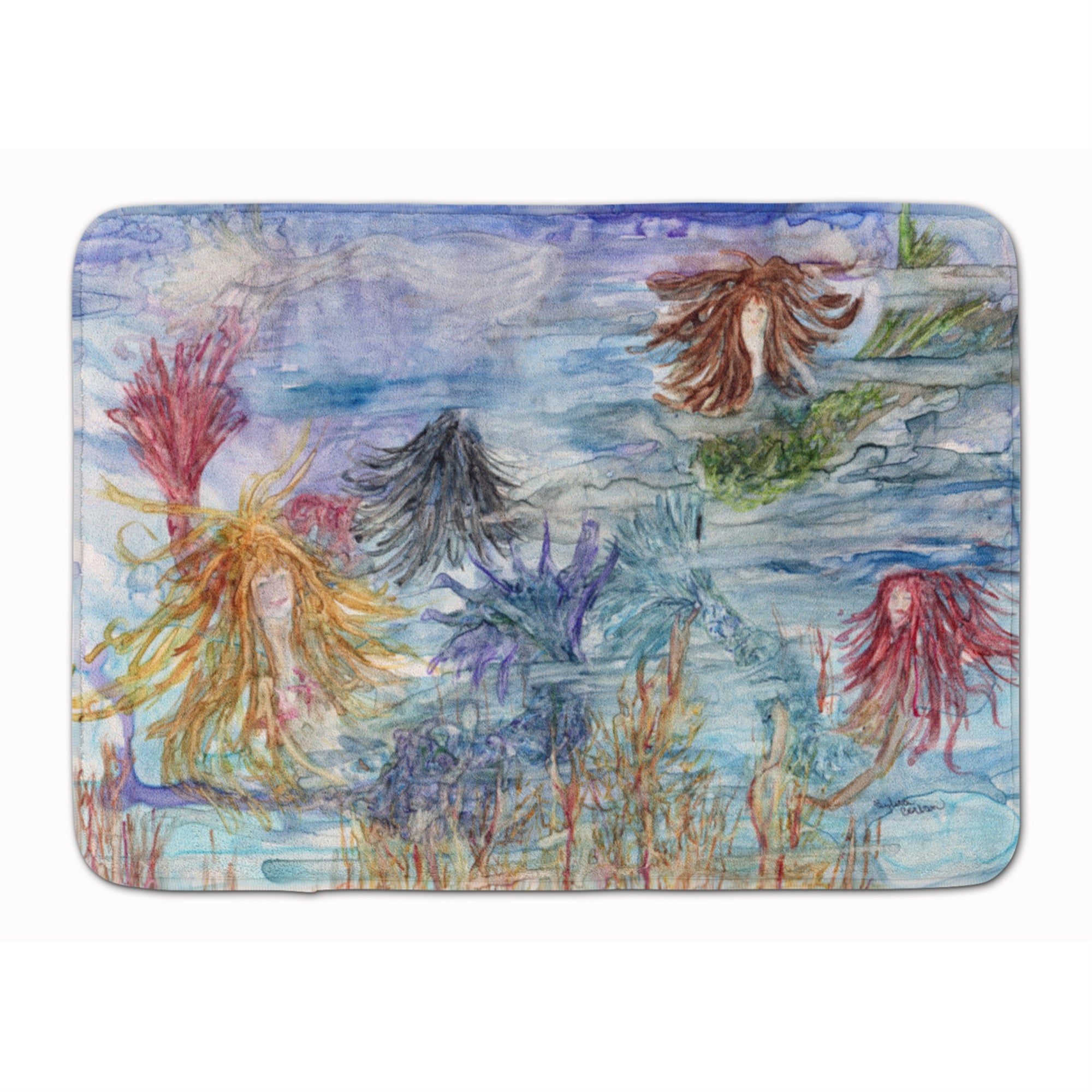 'Caroline'S Treasures Abstract Mermaid Water Fantasy Floor Mat, 19'''' X 27'''', Multicolor''