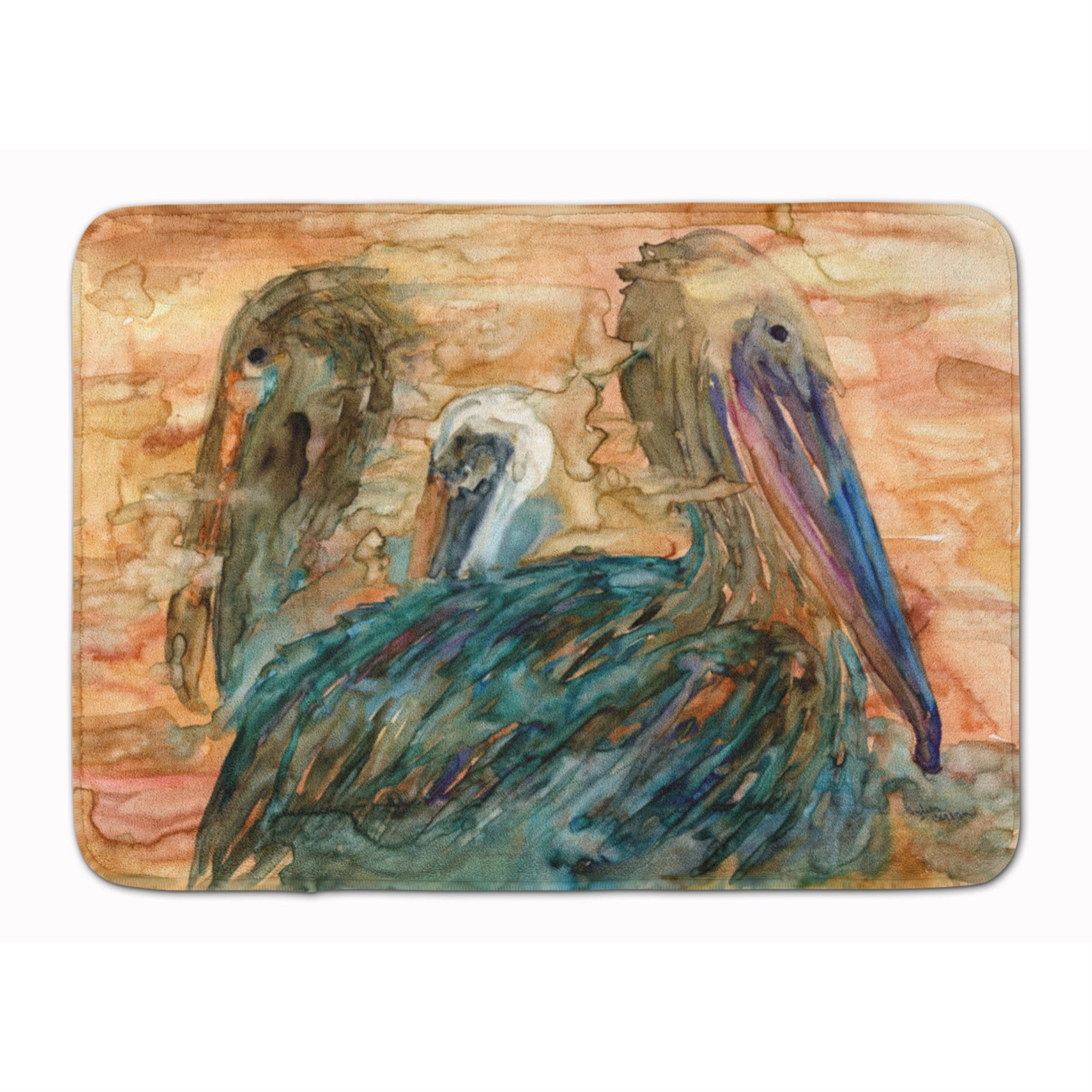 'Caroline'S Treasures Abstract Pelicans Floor Mat, 19'''' X 27'''', Multicolor''