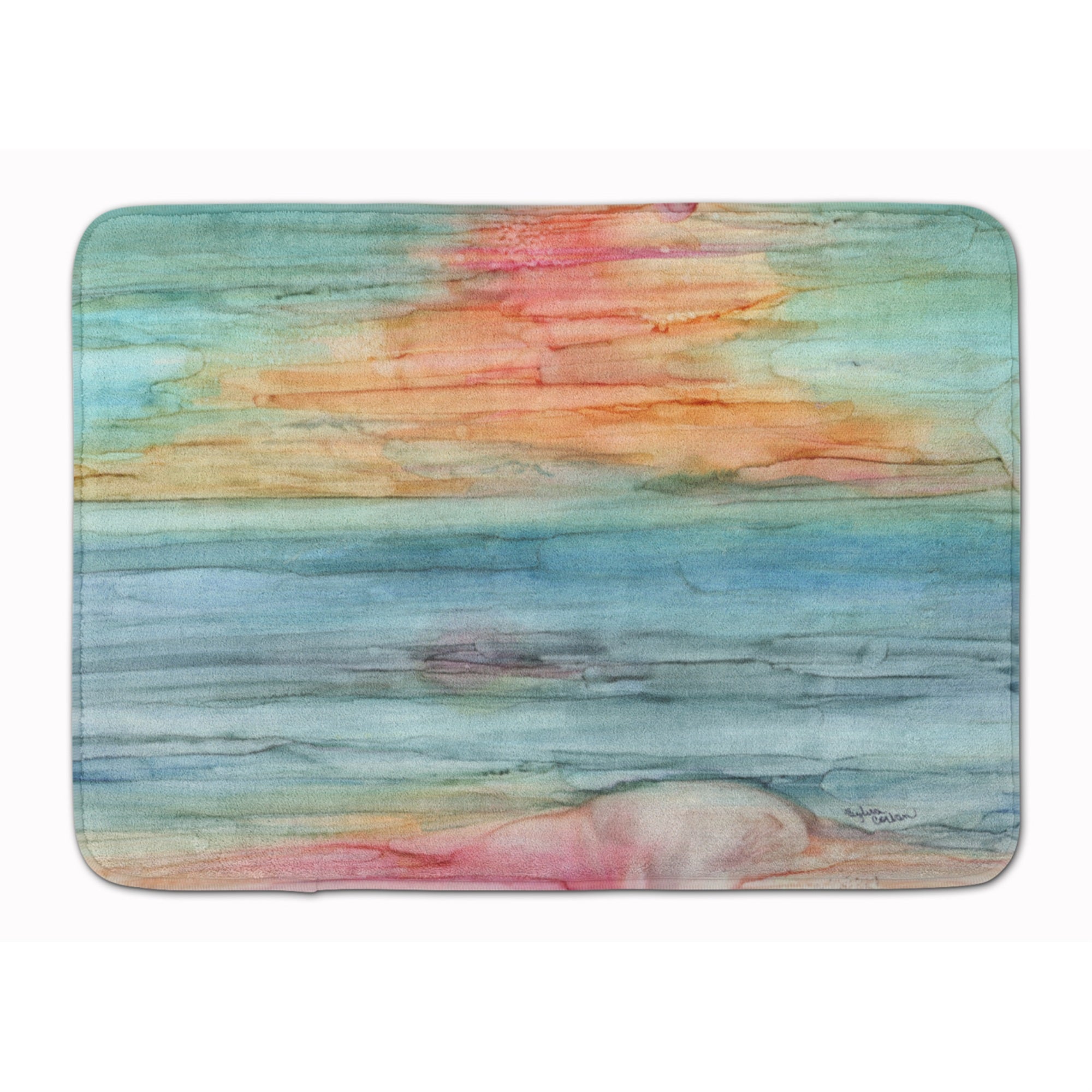Carolines Treasures Abstract Rainbow Floor Mat, 19 x 27, Multicolor