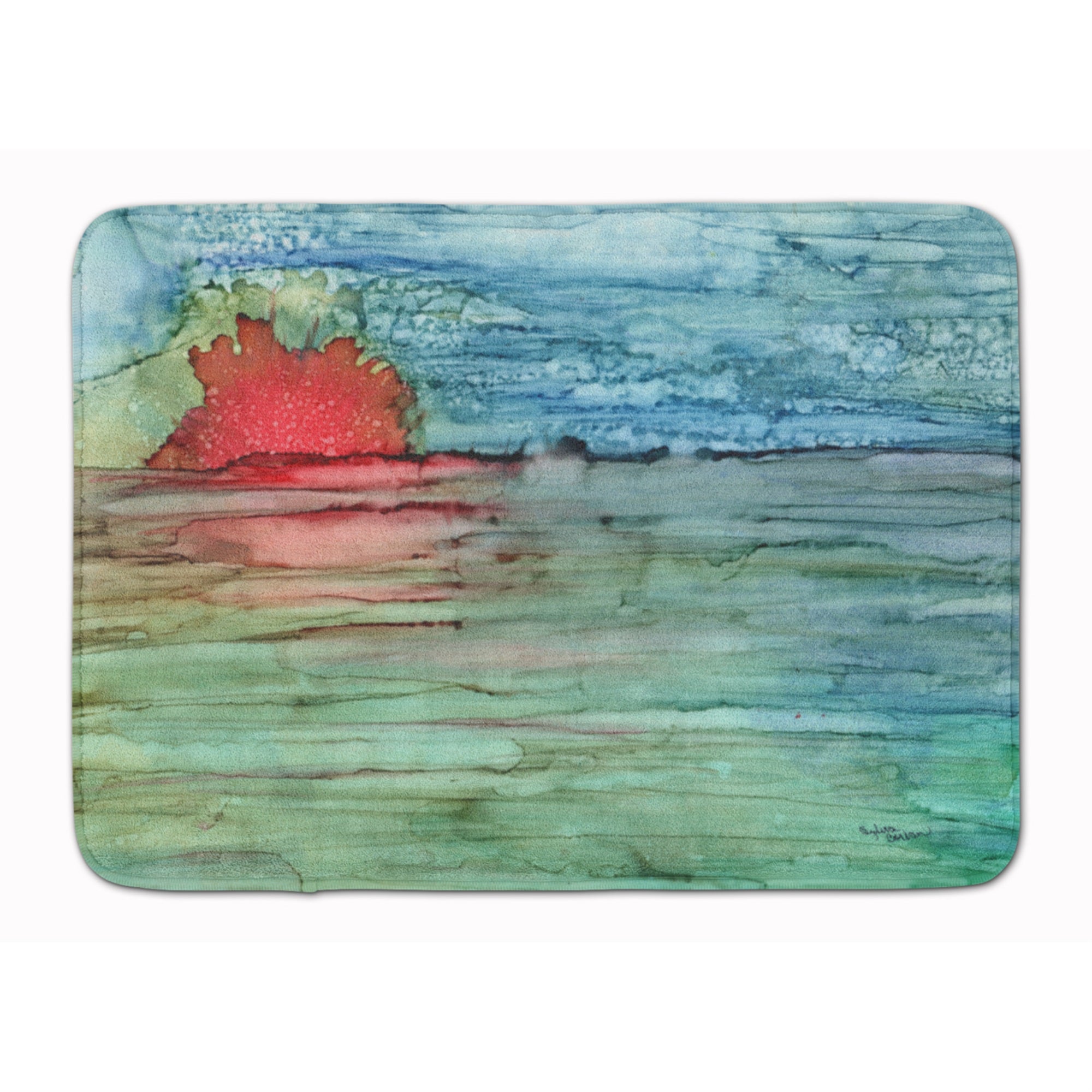 'Caroline'S Treasures Abstract Sunset On The Water Floor Mat, 19'''' X 27'''', Multicolor''