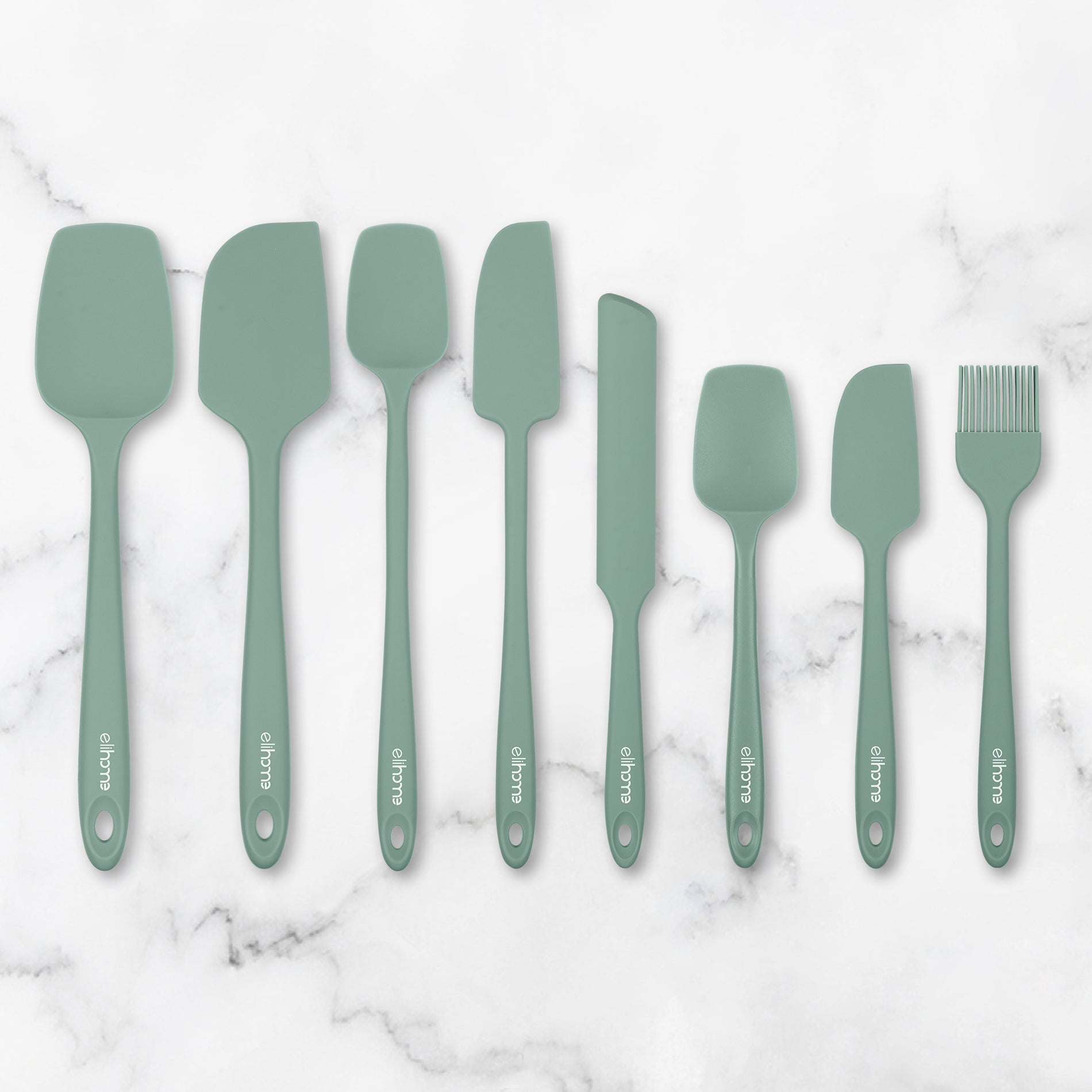 3 Piece Silicone Spatula Set - Red