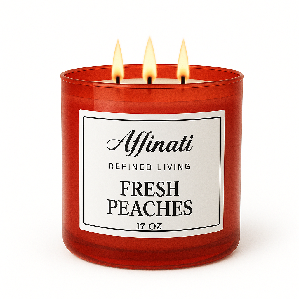 3-Wick Fresh Peaches Candle