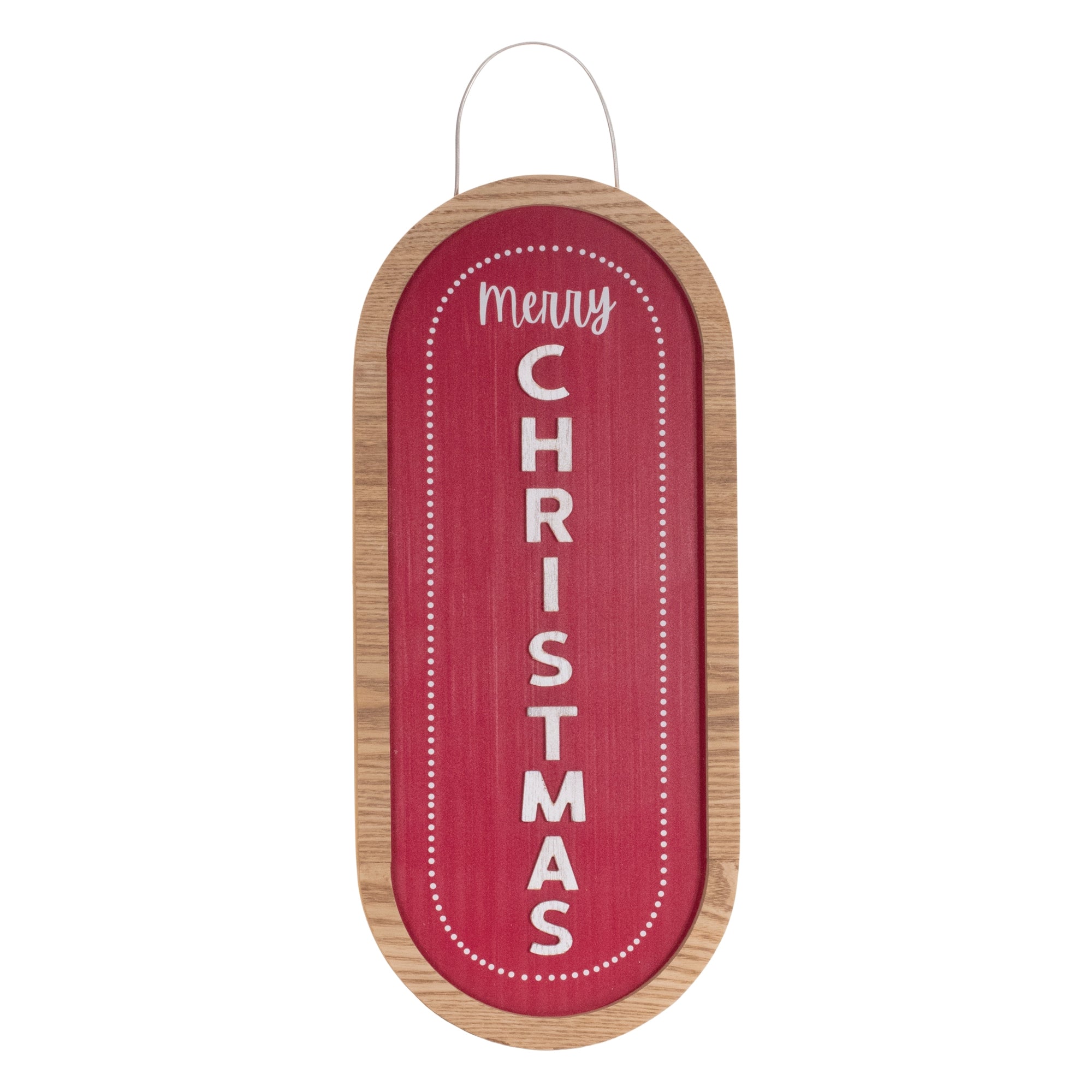 Merry Christmas Sign 21H MDF/Iron