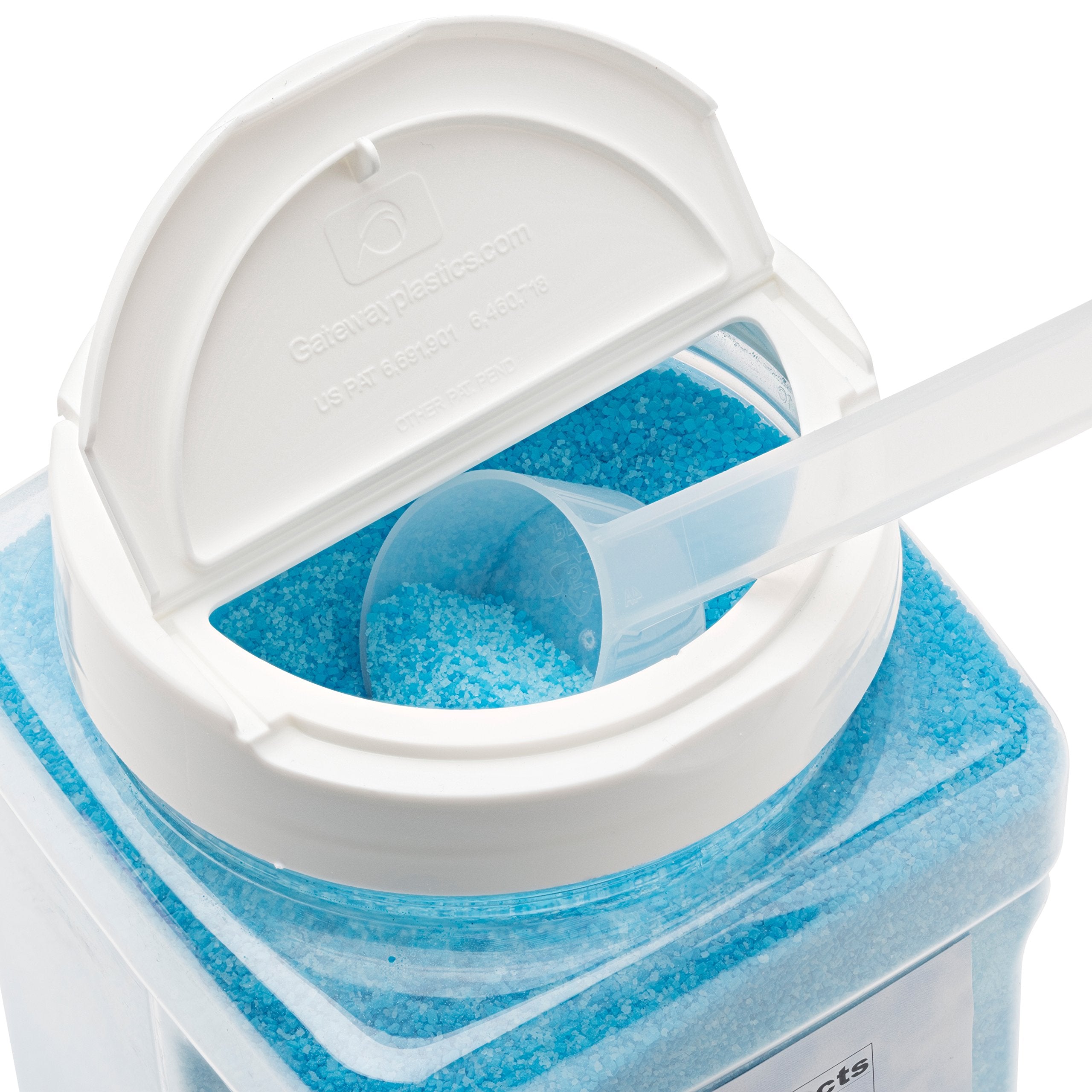 The Candery Cotton Candy Floss Sugar (2-Pack) Includes 100 Premium Cones | Raspberry Blue And Strawberry | Plastic, Reusable Jar