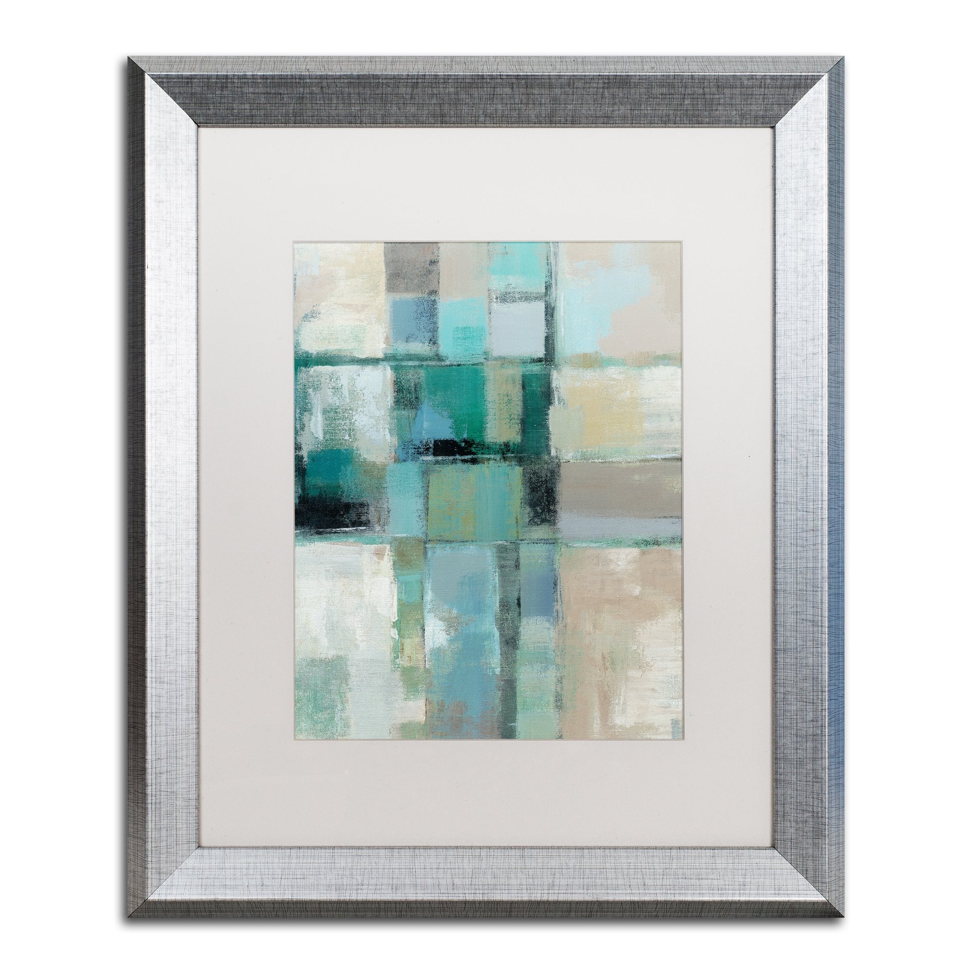 Island Hues Crop Ii By Silvia Vassileva, White Matte, Silver Frame 16X20-Inch