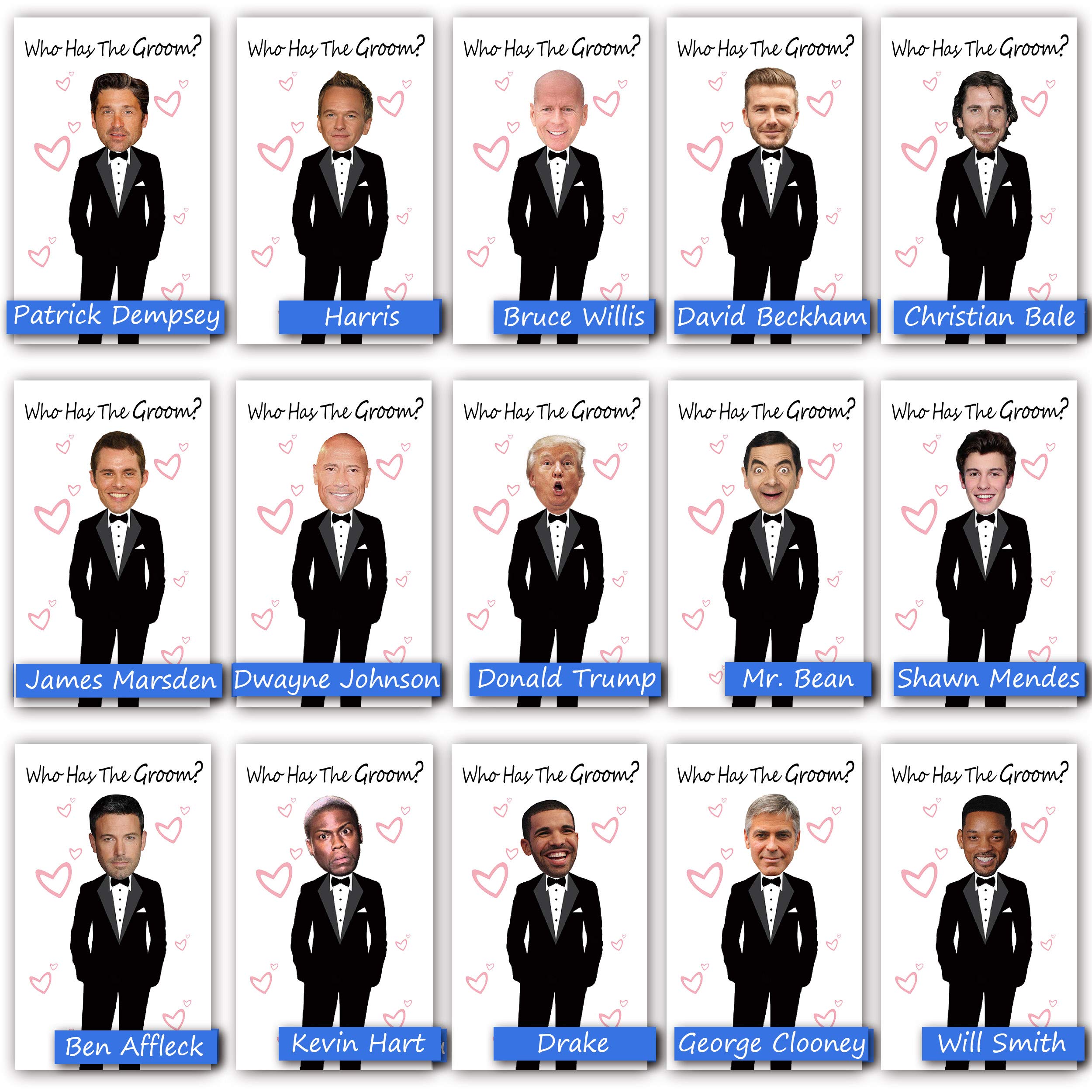 Cute Bridal Shower Games - Scratch Off Bridal Shower Game.Funny Bachelorette Party Games - Who Has The Groom - 33 Sheets