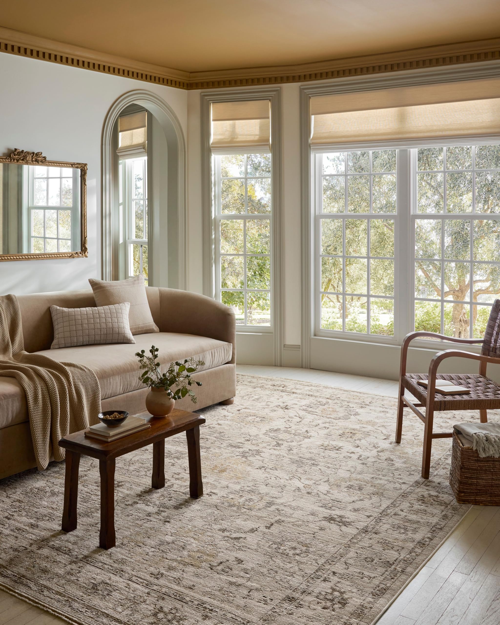 Loloi Magnolia Home by Joanna Gaines Pace Collection PAC-01 Natural/Stone 9-6 x 12-3 Area Rug