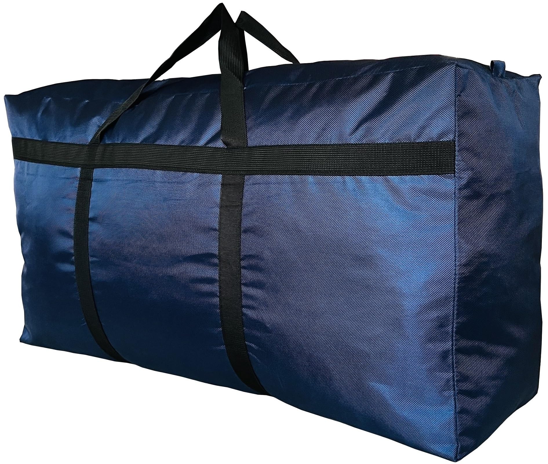 YiKitHom Extra Large Storage Duffle Bag with Zippers and Handles, Heavy Duty Blue Big Long Travel Bag -42x23x13.5Inch