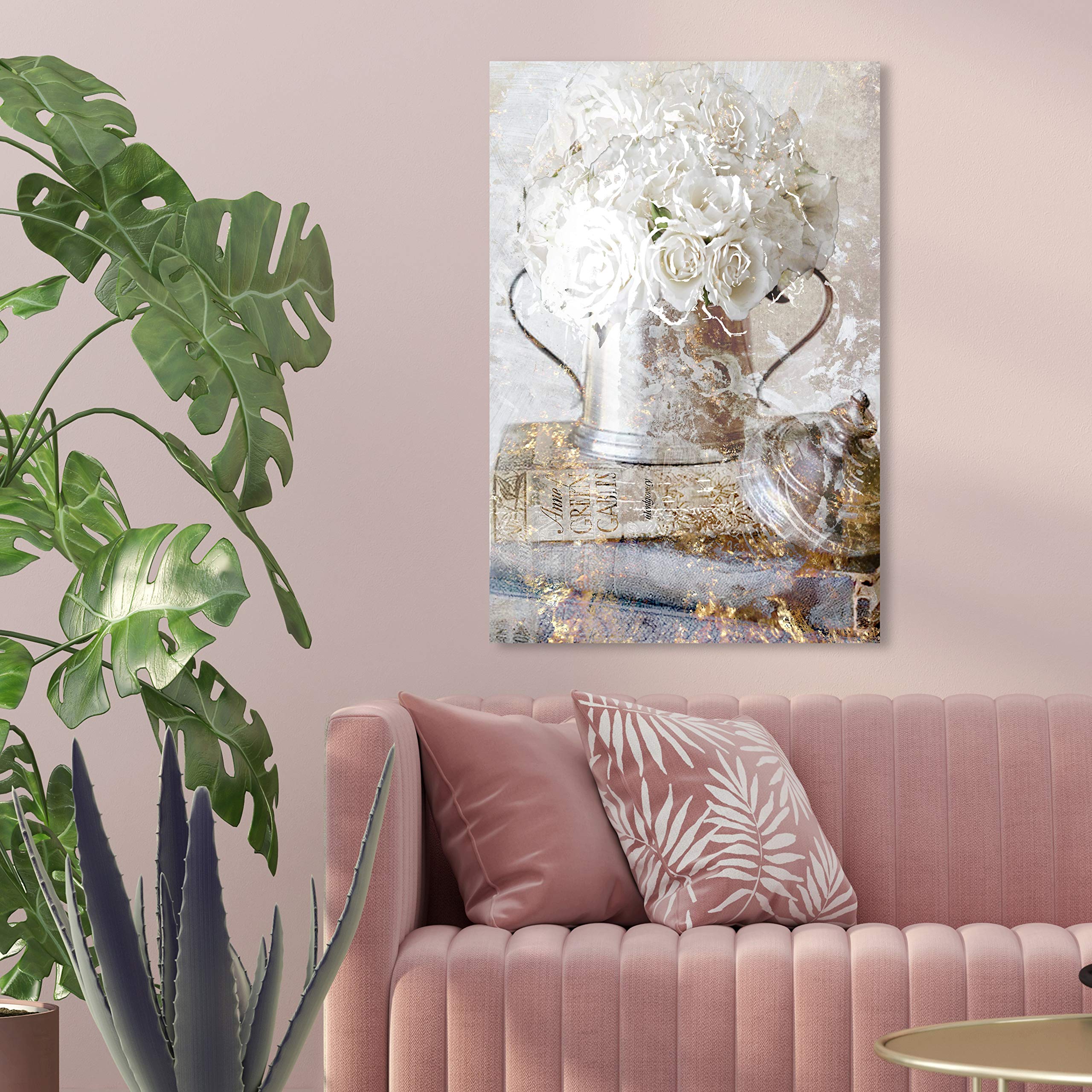 Oliver Gal Romantic Roses Canvas Print Wall Art For Living Room, Bedroom, And Bathroom, 16'' X 24'', Gallery Wrapped
