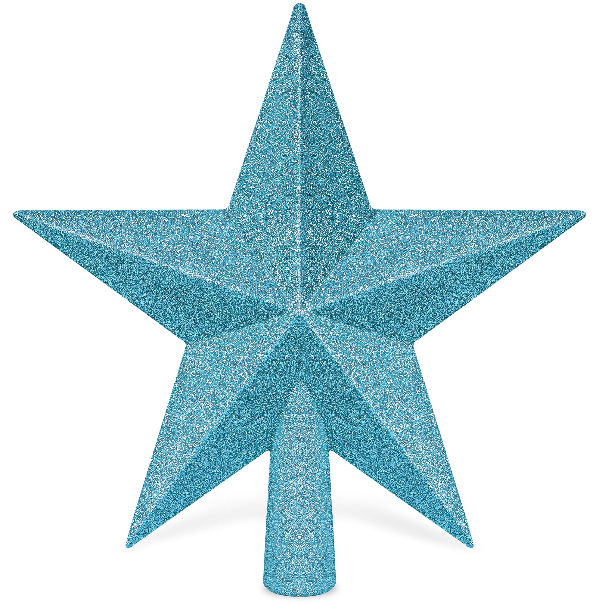 Christmas Tree Topper, Blue 8 3D Star Tree Topper Decorations, Christmas Tree Topper Bethlehem Star Ornament, Glitter Waterproof