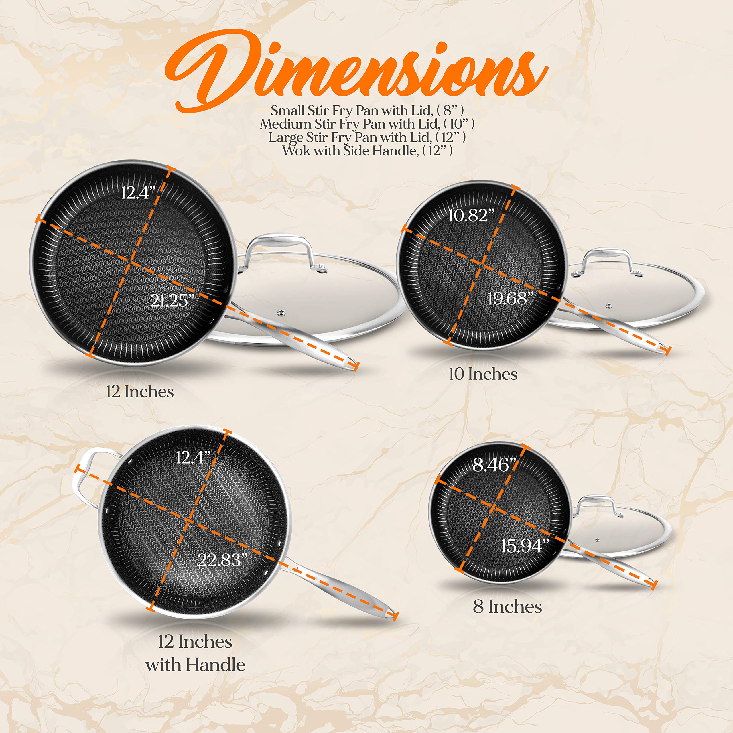 NutriChef 7-Piece Cookware Set Stainless Steel