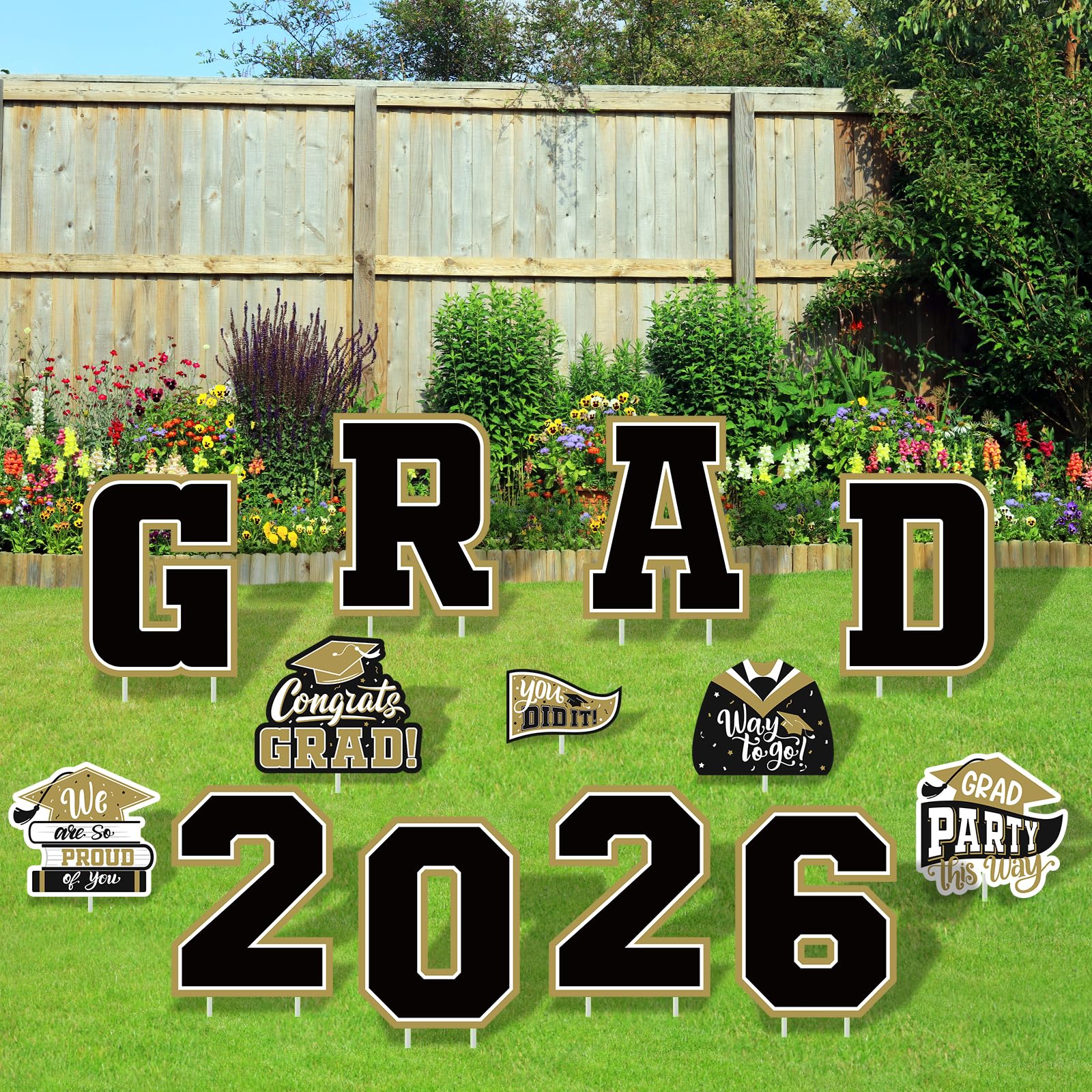 Maroon Themed Graduation Decorations 2026 - Graduation Yard Signs Class of 2026,Congratulate Graduation yard signs - Graduation 